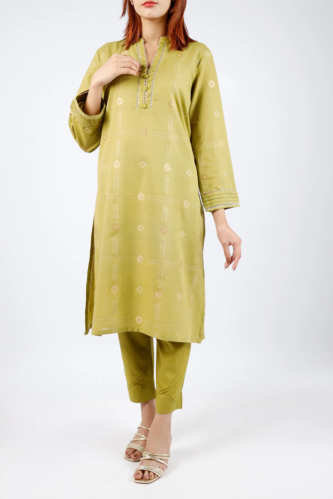 Jacquard Cotton Stitched Shirt - Image 3