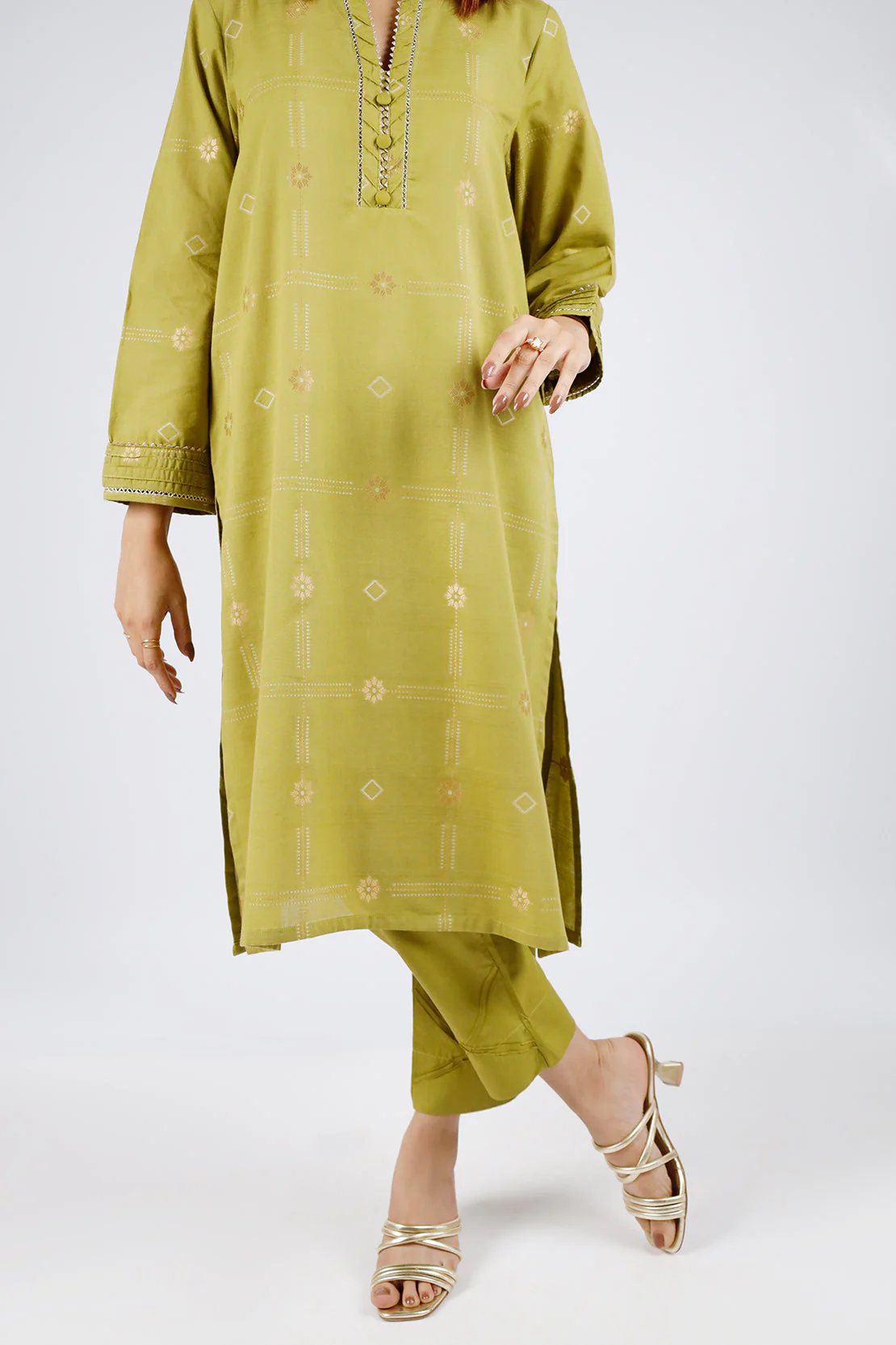 Jacquard Cotton Stitched Shirt - Image 4