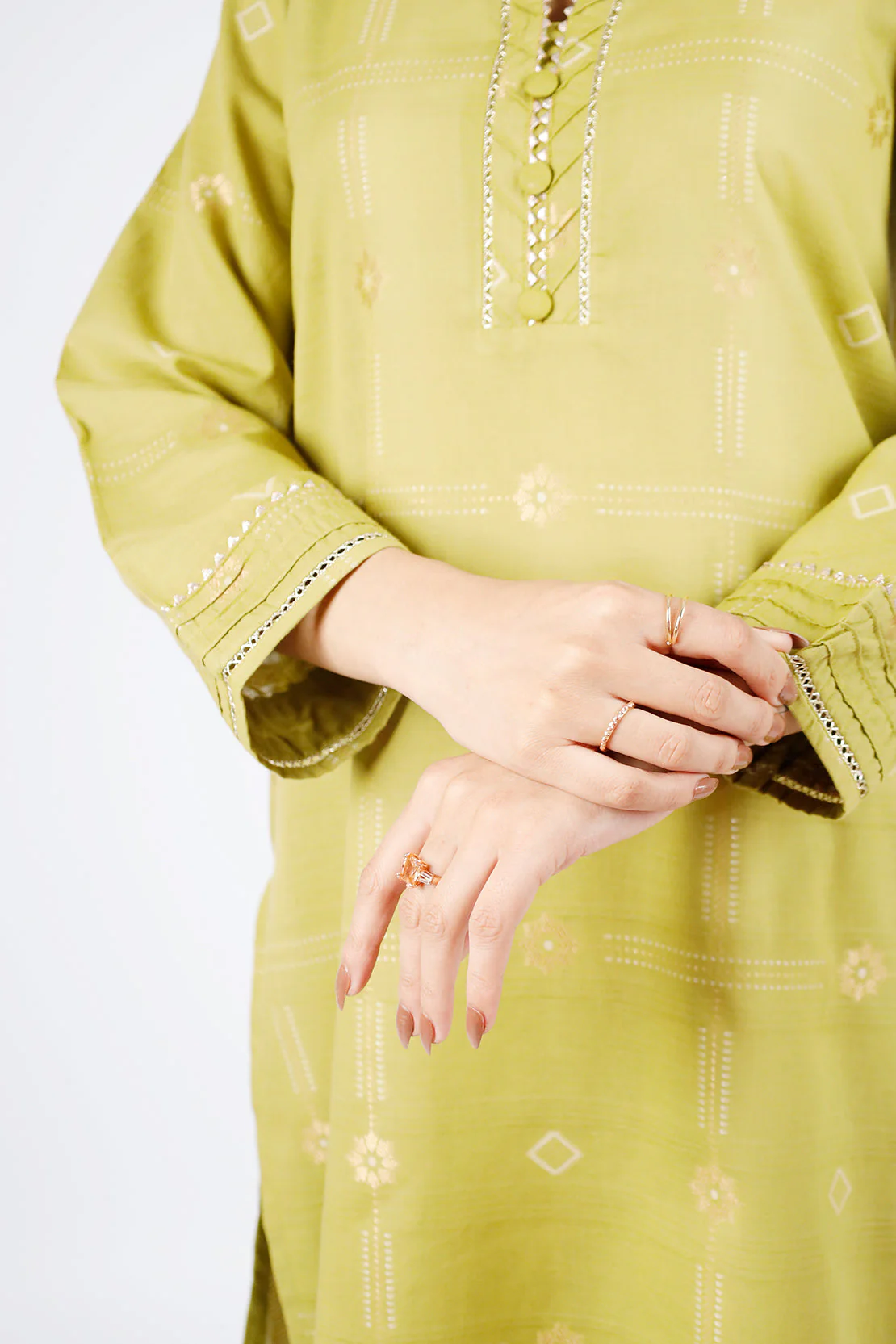 Jacquard Cotton Stitched Shirt - Image 7