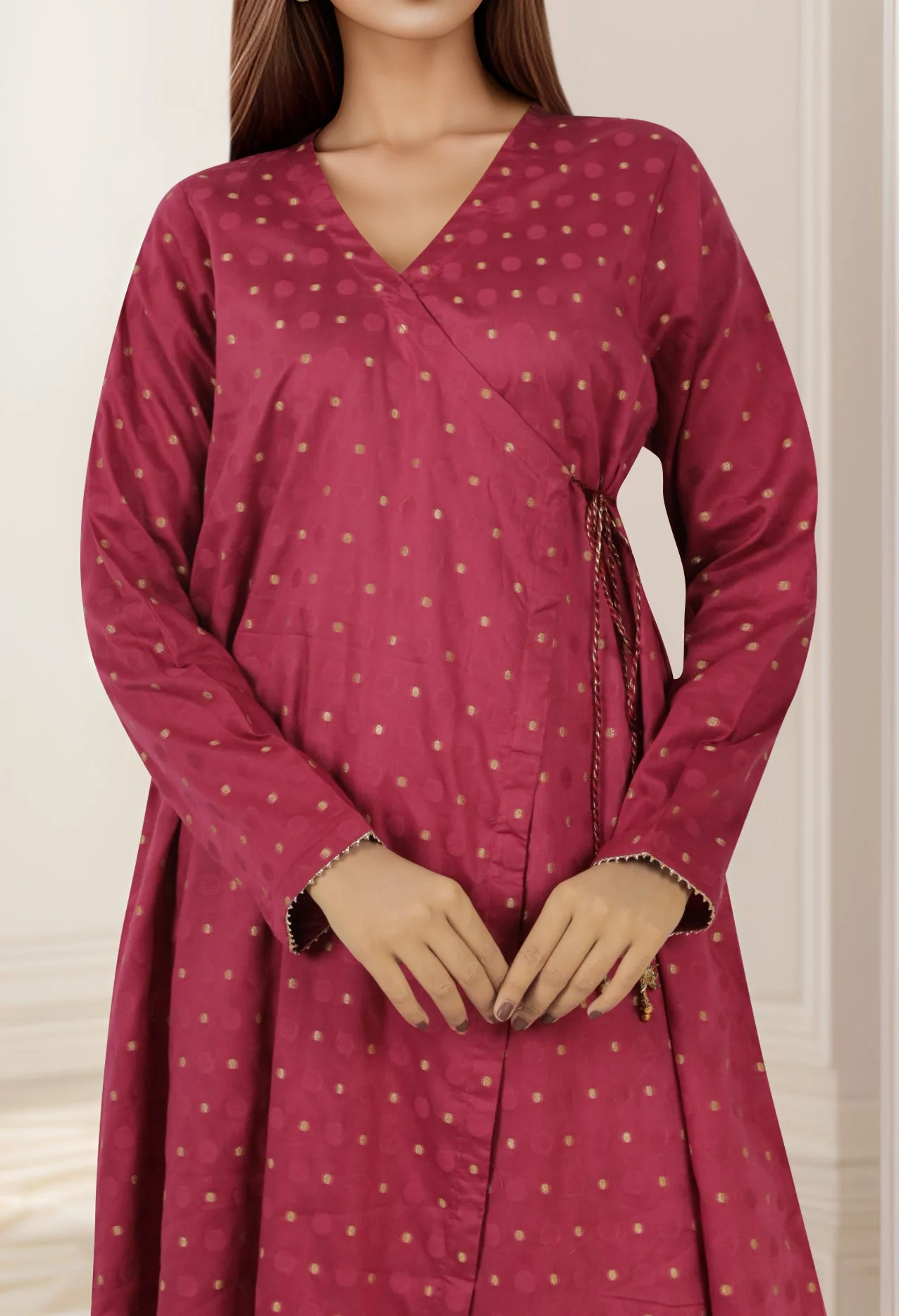 Jacquard Cotton Stitched Shirt