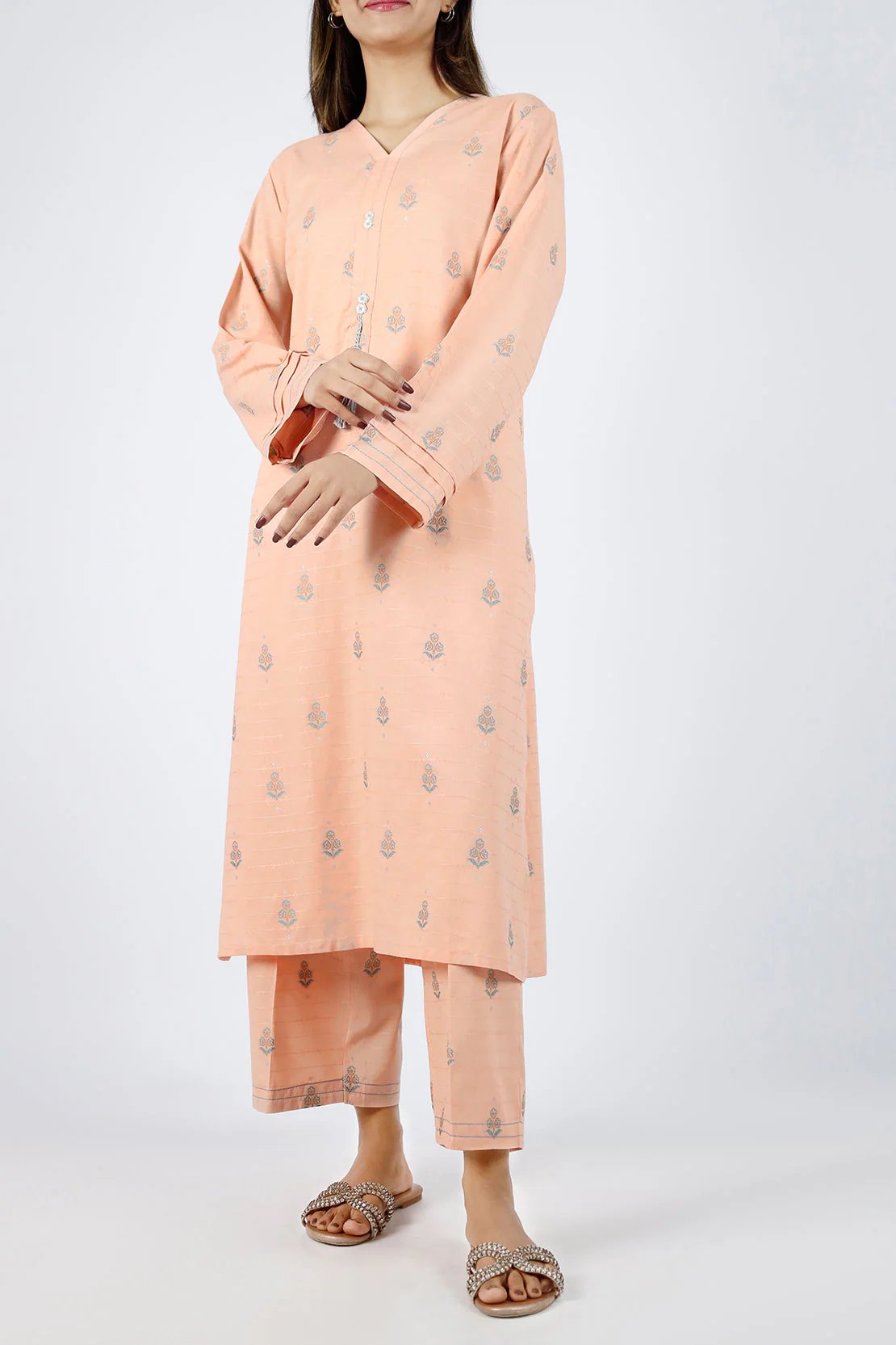 Jacquard Cotton Stitched Shirt