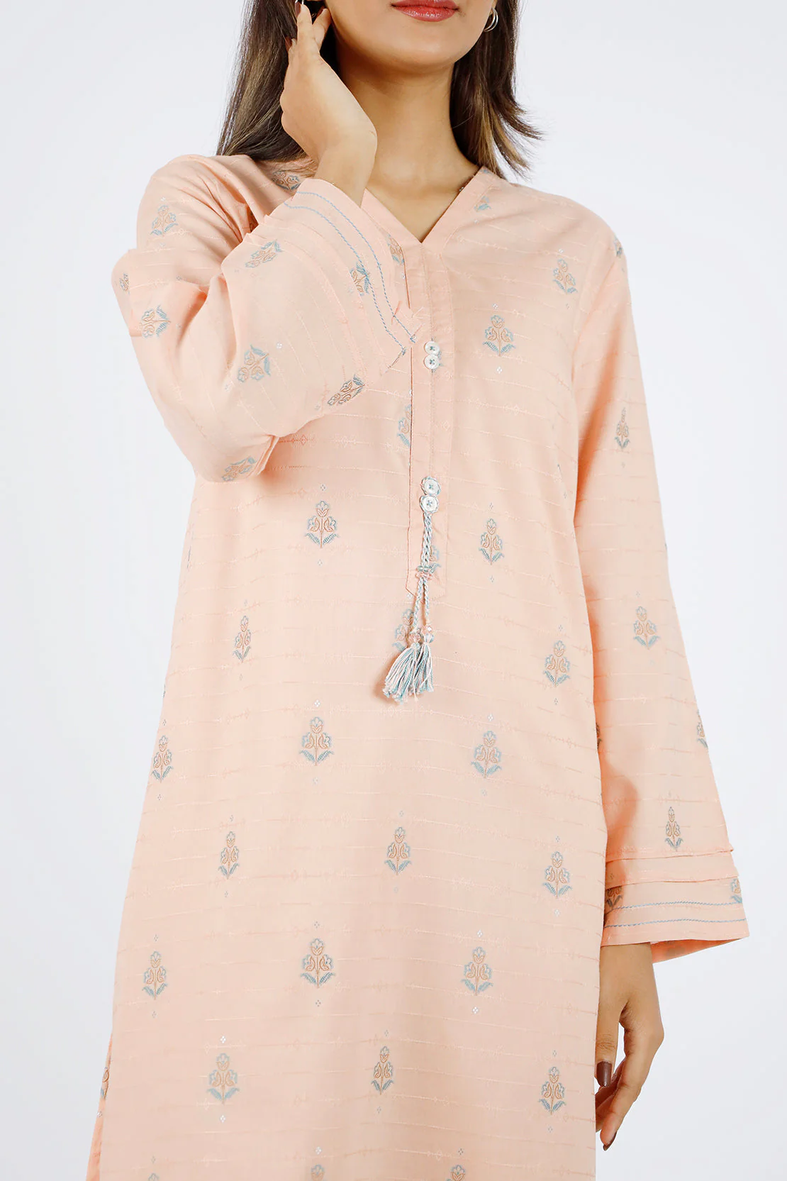 Jacquard Cotton Stitched Shirt - Image 5
