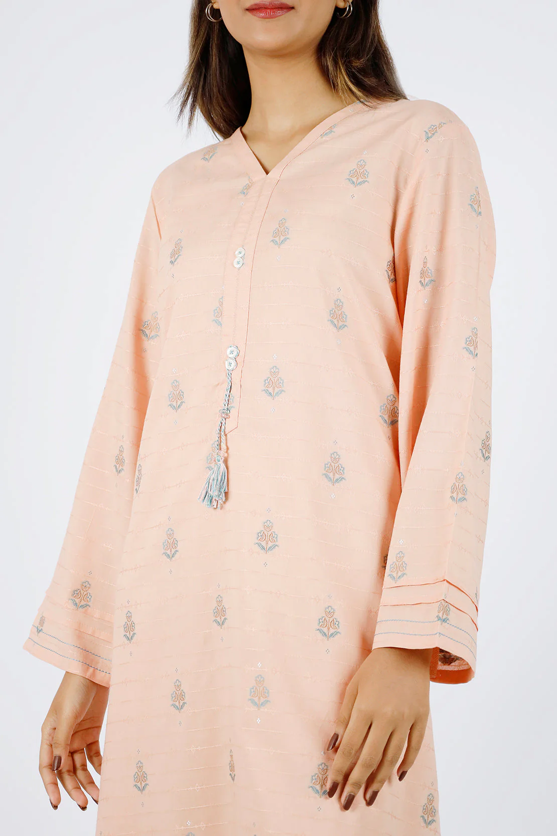 Jacquard Cotton Stitched Shirt - Image 6