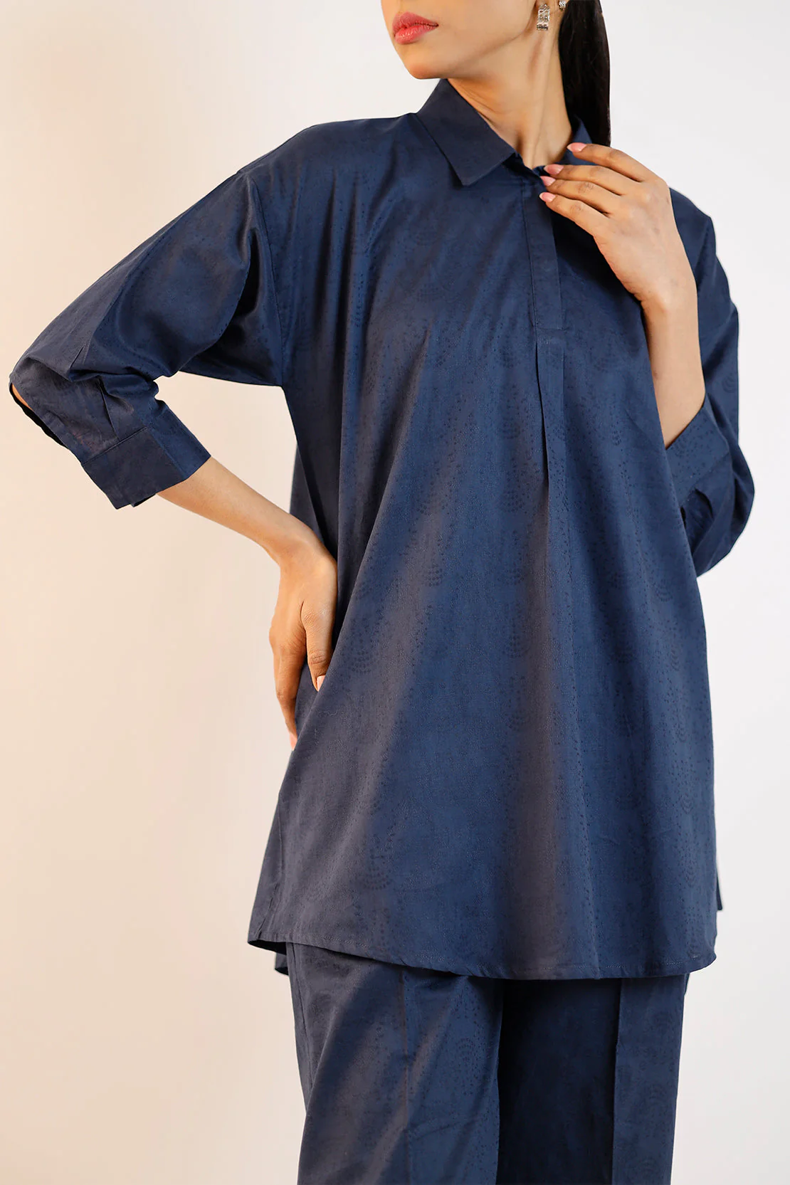 Jacquard Cotton Stitched Shirt - Image 2