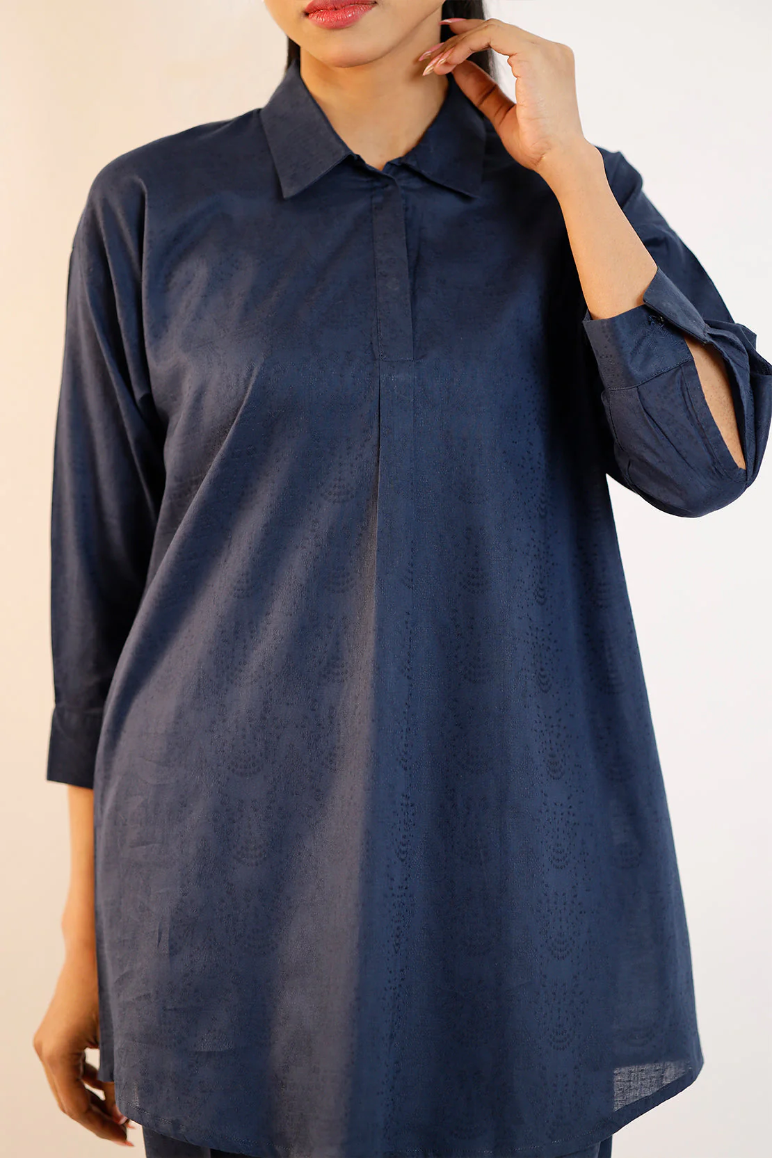 Jacquard Cotton Stitched Shirt - Image 4