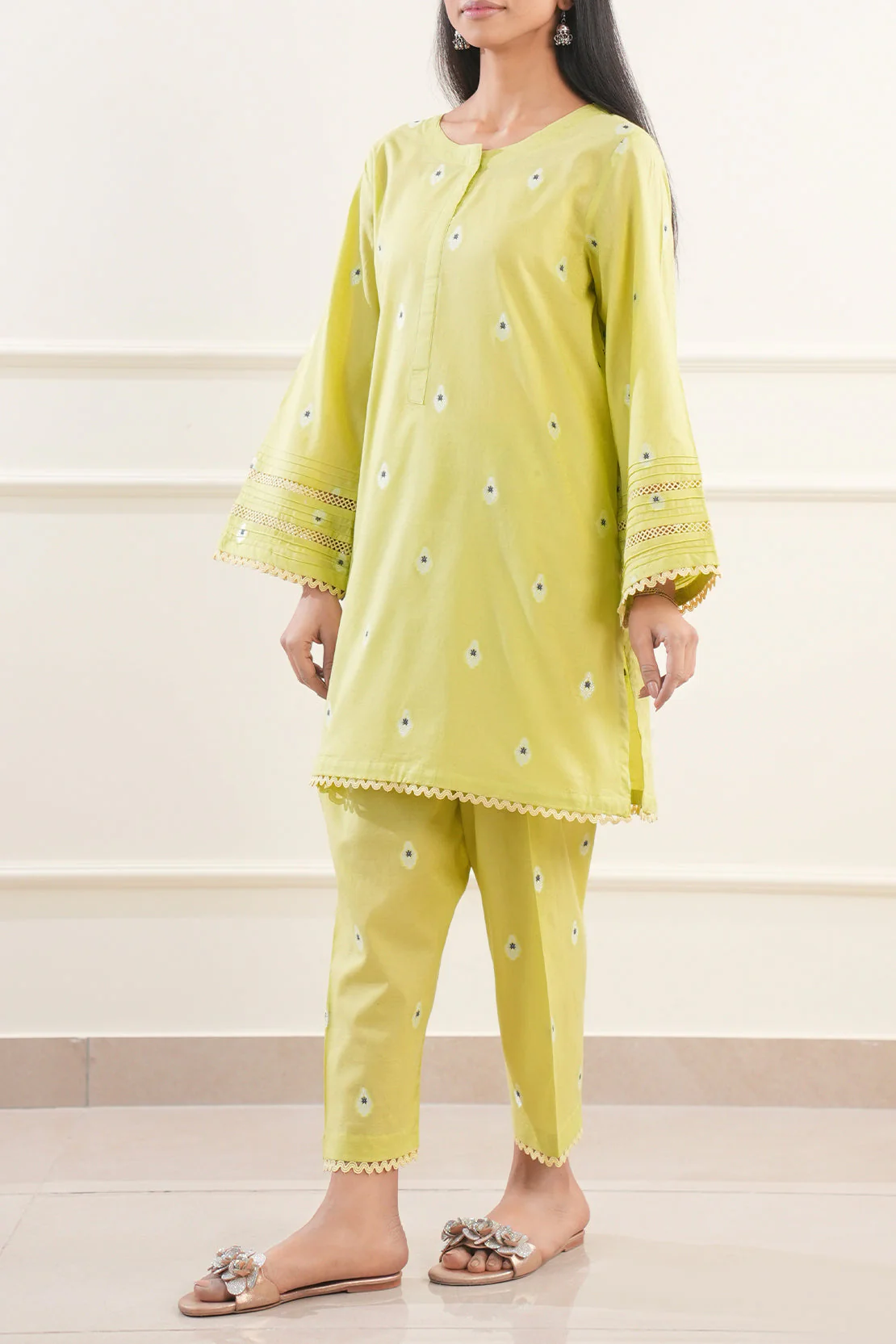 Jacquard Cotton Stitched Shirt