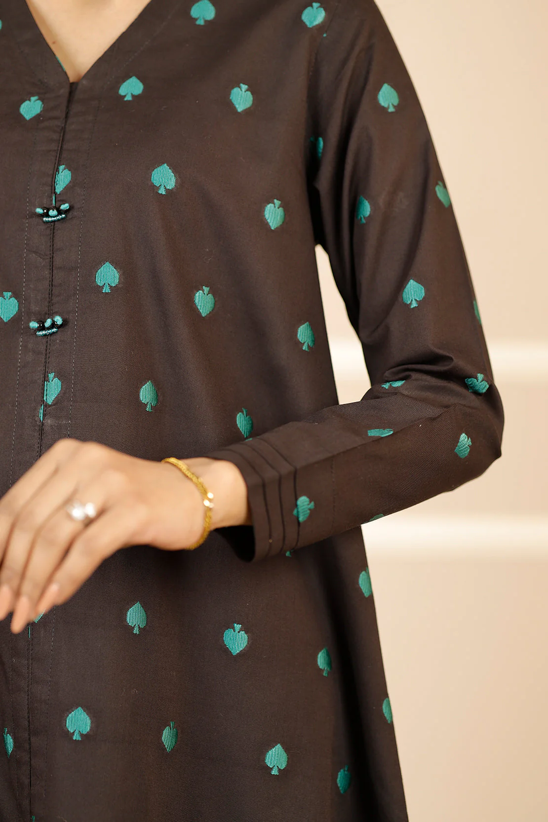 Jacquard Cotton Stitched Shirt - Image 5