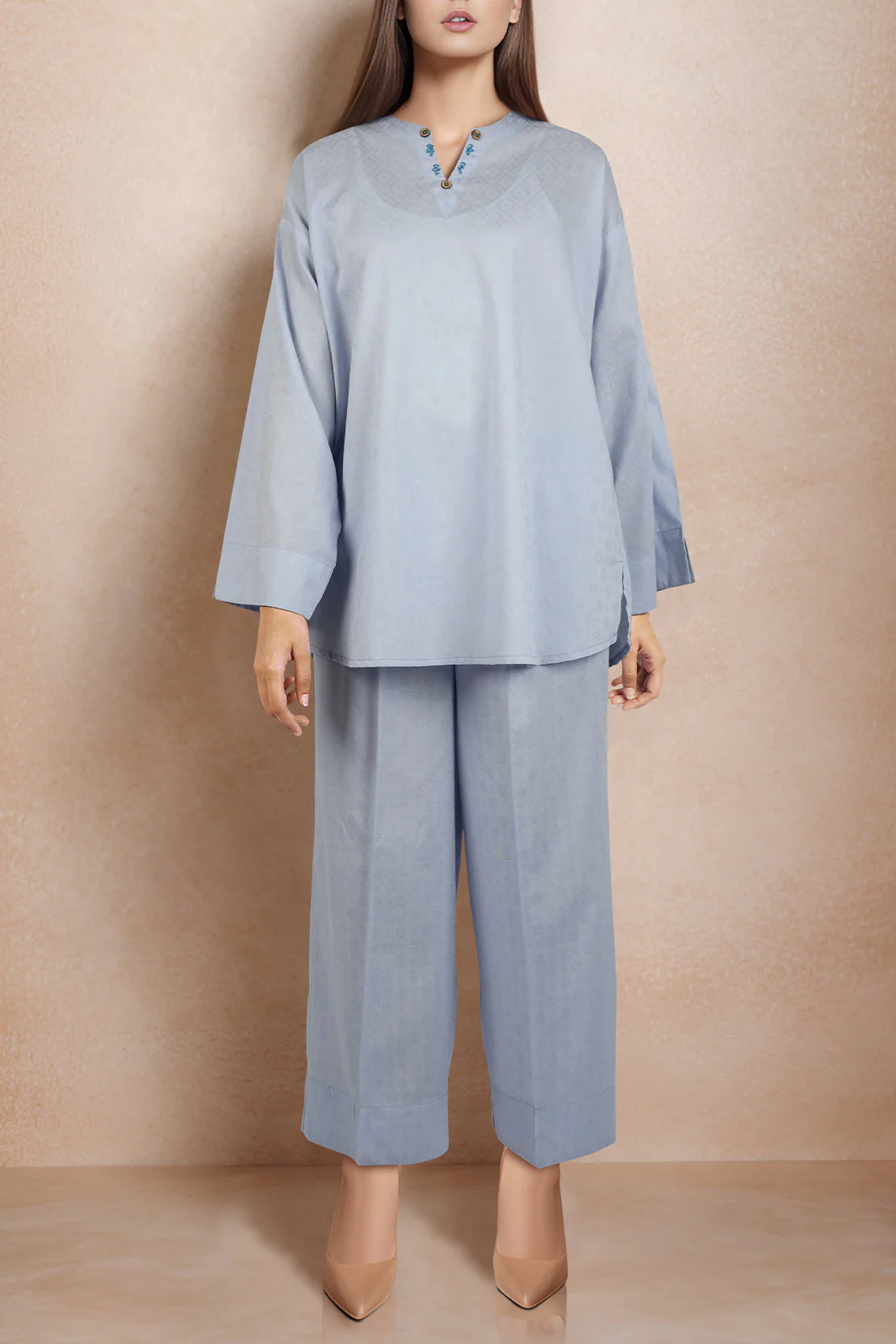 Jacquard Cotton Stitched Shirt - Image 2