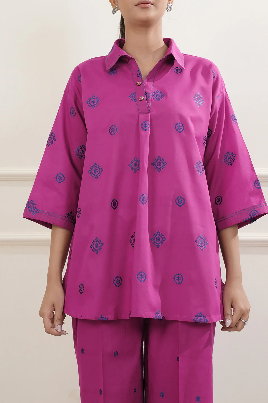 Jacquard Cotton Stitched Shirt - Image 4