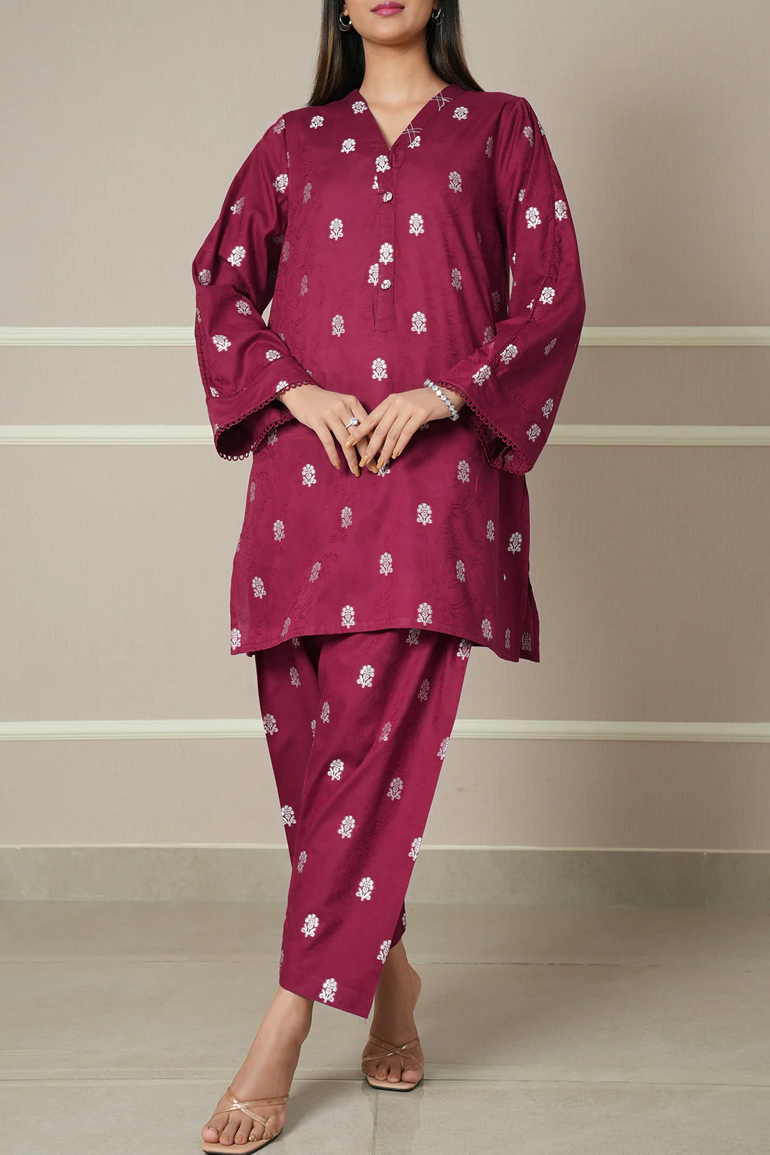 Jacquard Cotton Stitched Shirt - Image 2
