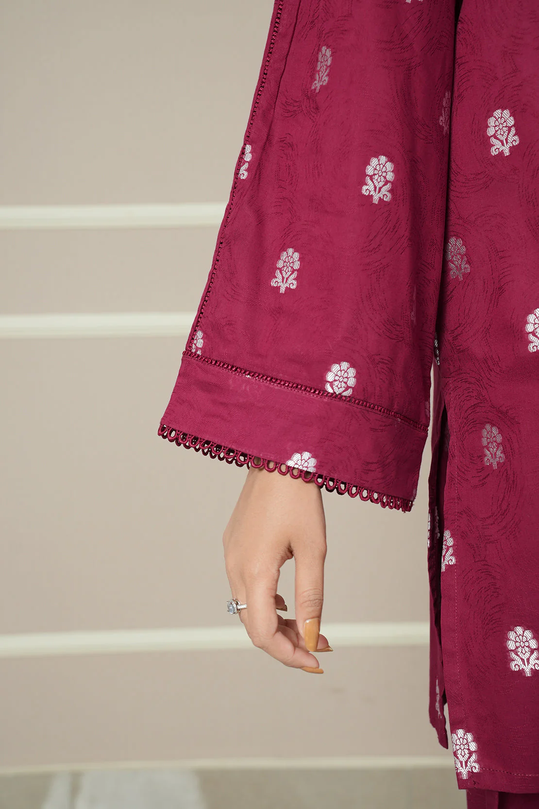 Jacquard Cotton Stitched Shirt - Image 7