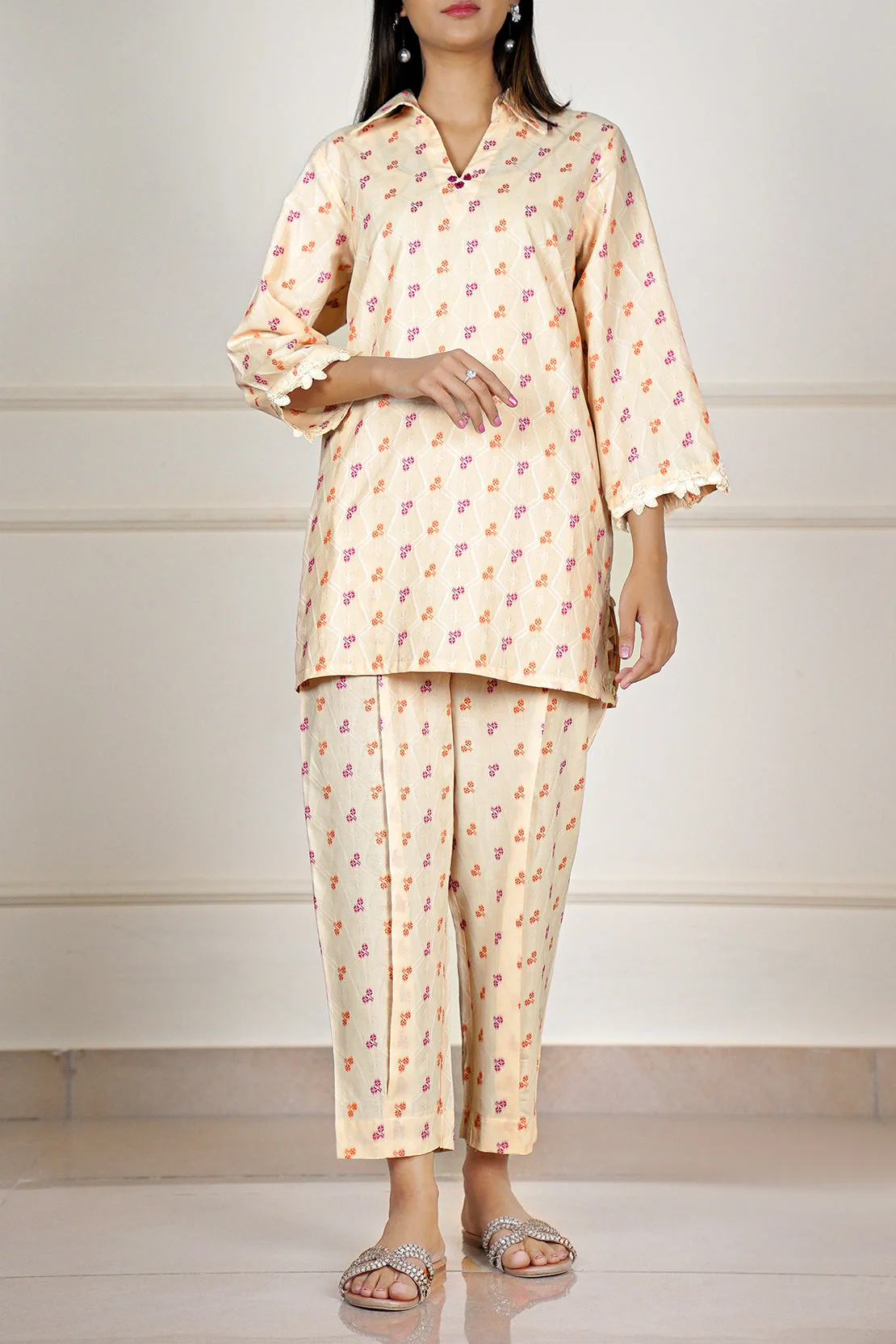 Jacquard Cotton Stitched Shirt - Image 2