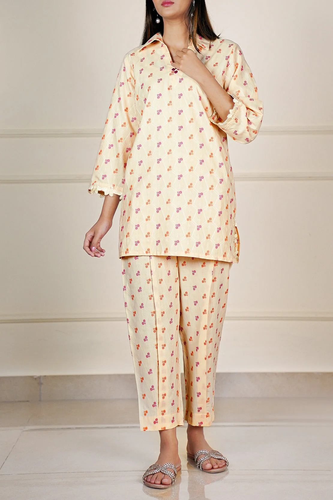 Jacquard Cotton Stitched Shirt - Image 3