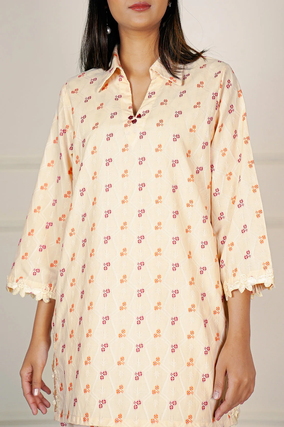 Jacquard Cotton Stitched Shirt - Image 5