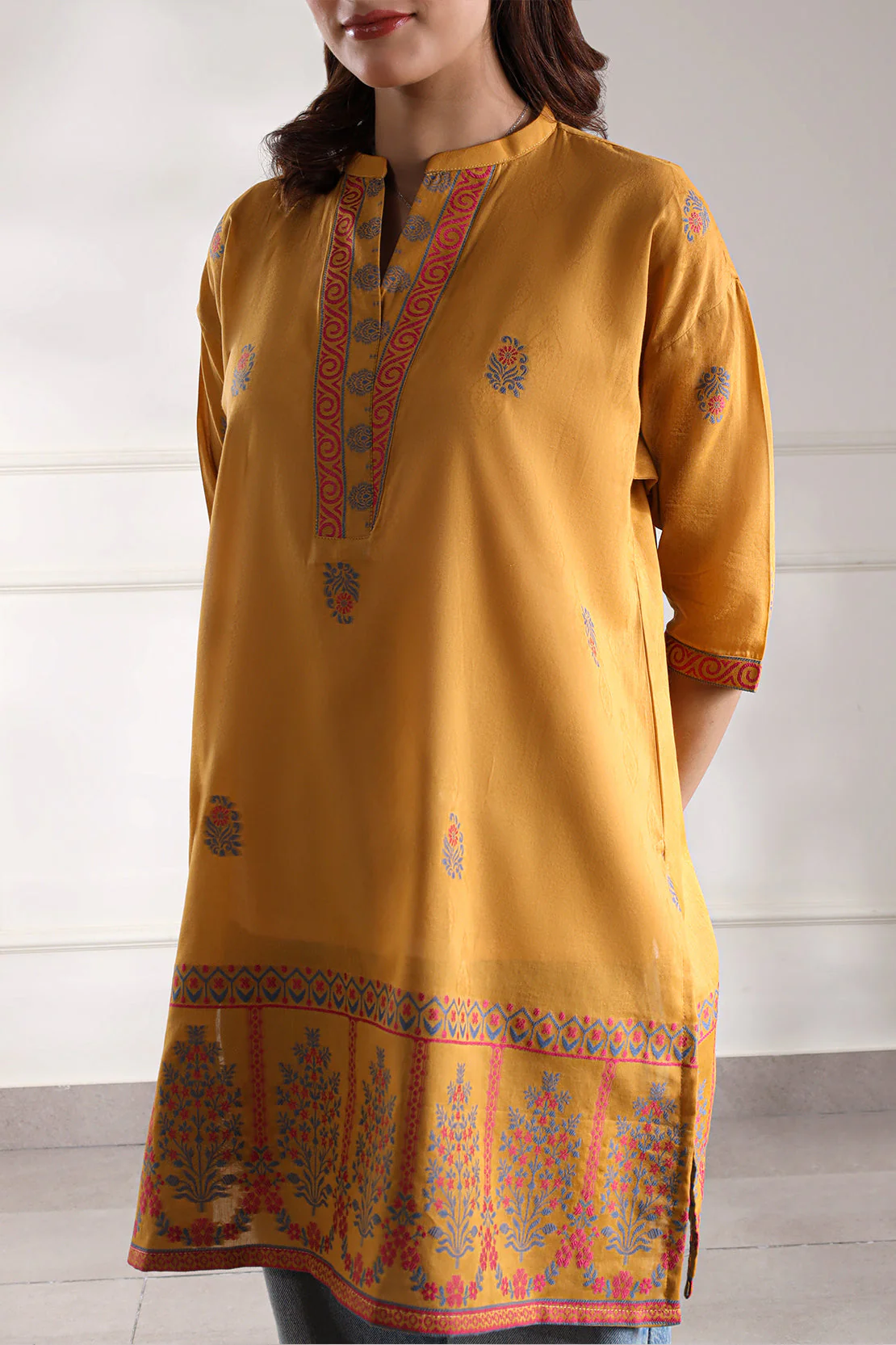 Jacquard Cotton Stitched Shirt