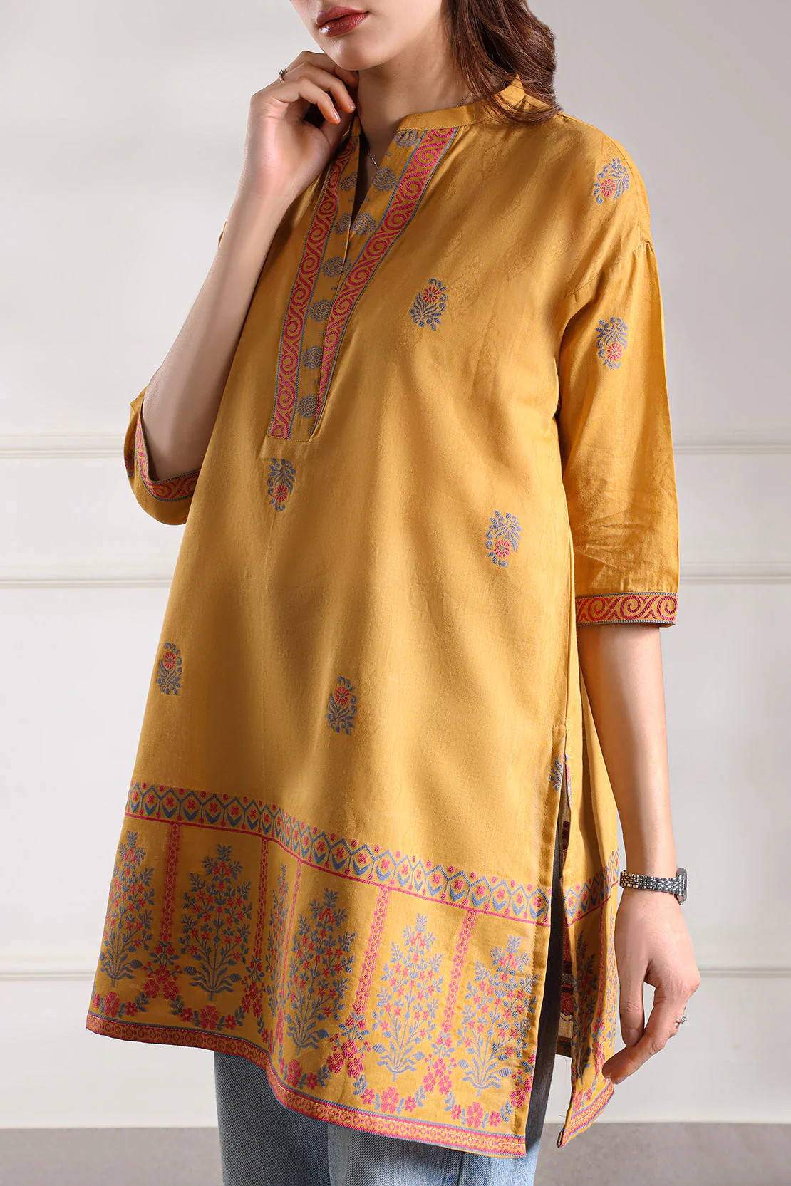 Jacquard Cotton Stitched Shirt - Image 6