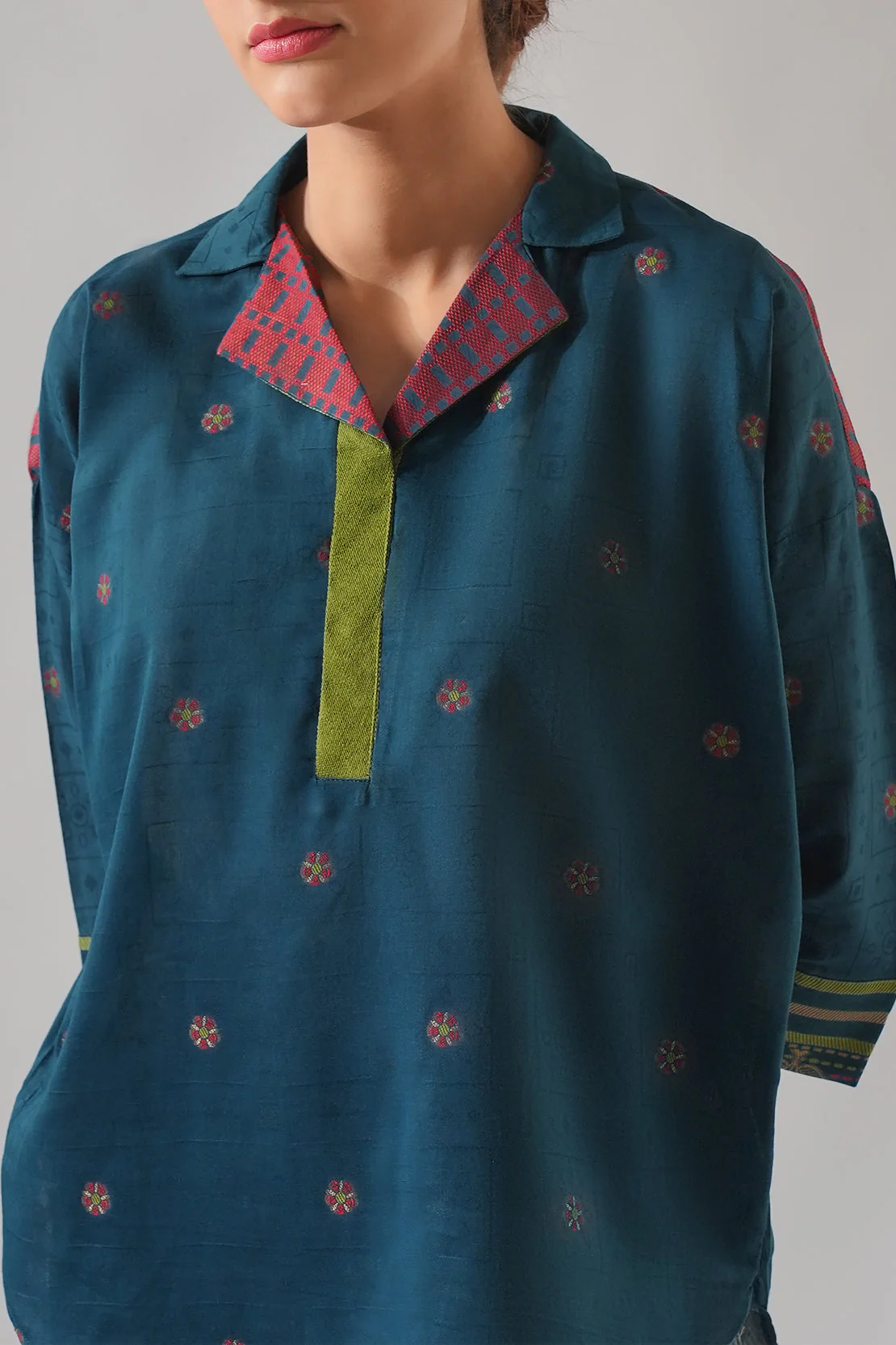 Jacquard Cotton Stitched Shirt - Image 3