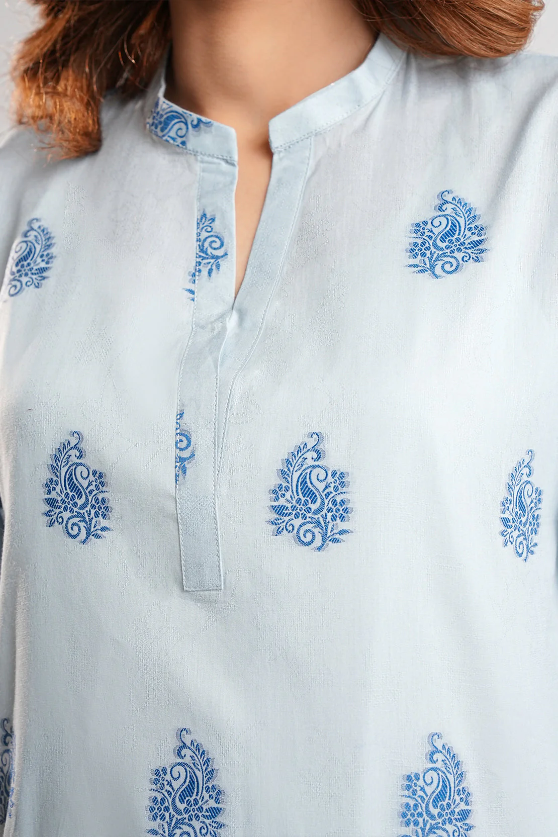 Jacquard Cotton Stitched Shirt - Image 7