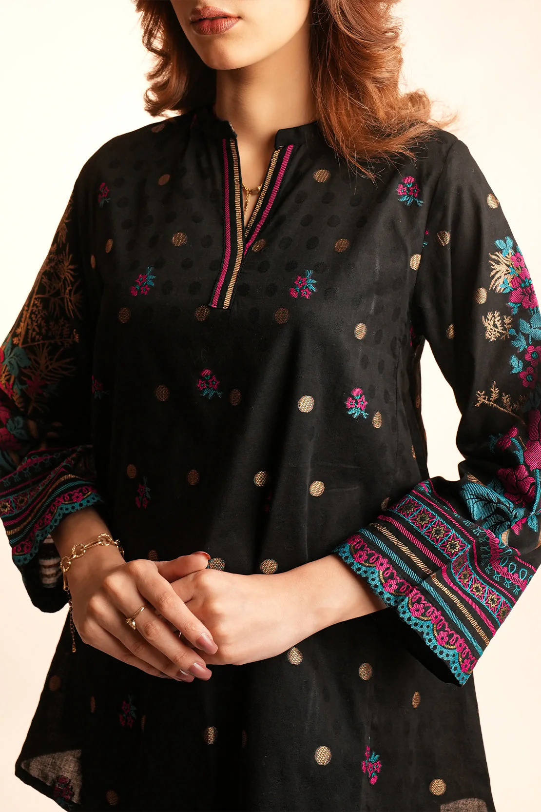 Jacquard Cotton Stitched Shirt - Image 5