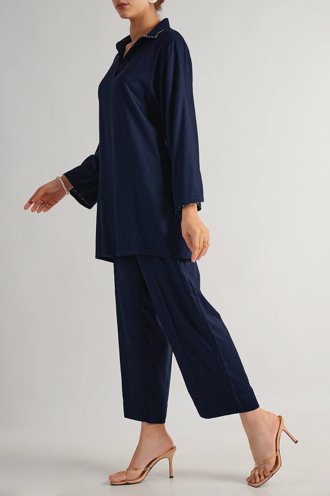Jacquard Cotton Stitched Shirt - Image 4