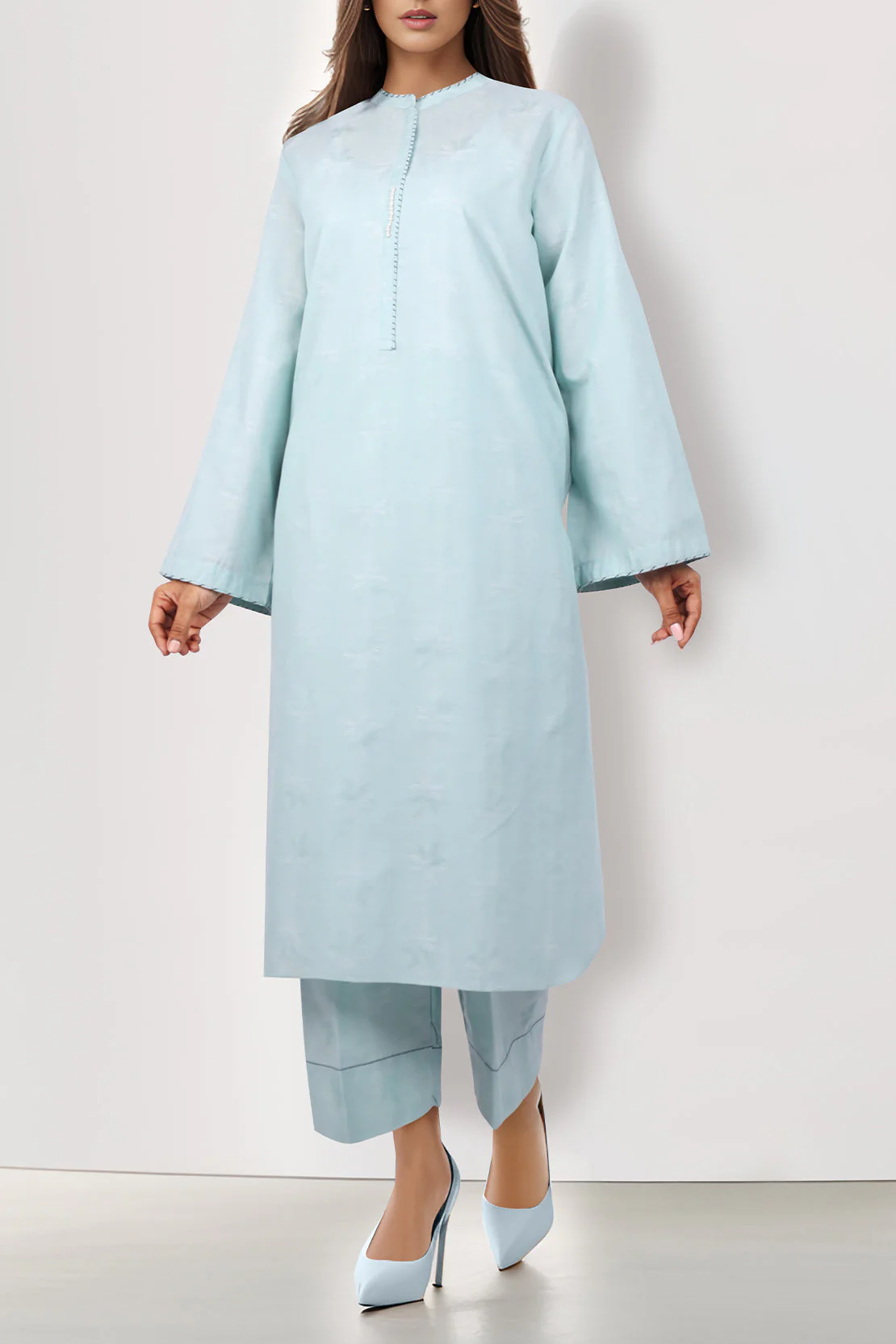 Jacquard Cotton Stitched Shirt - Image 2