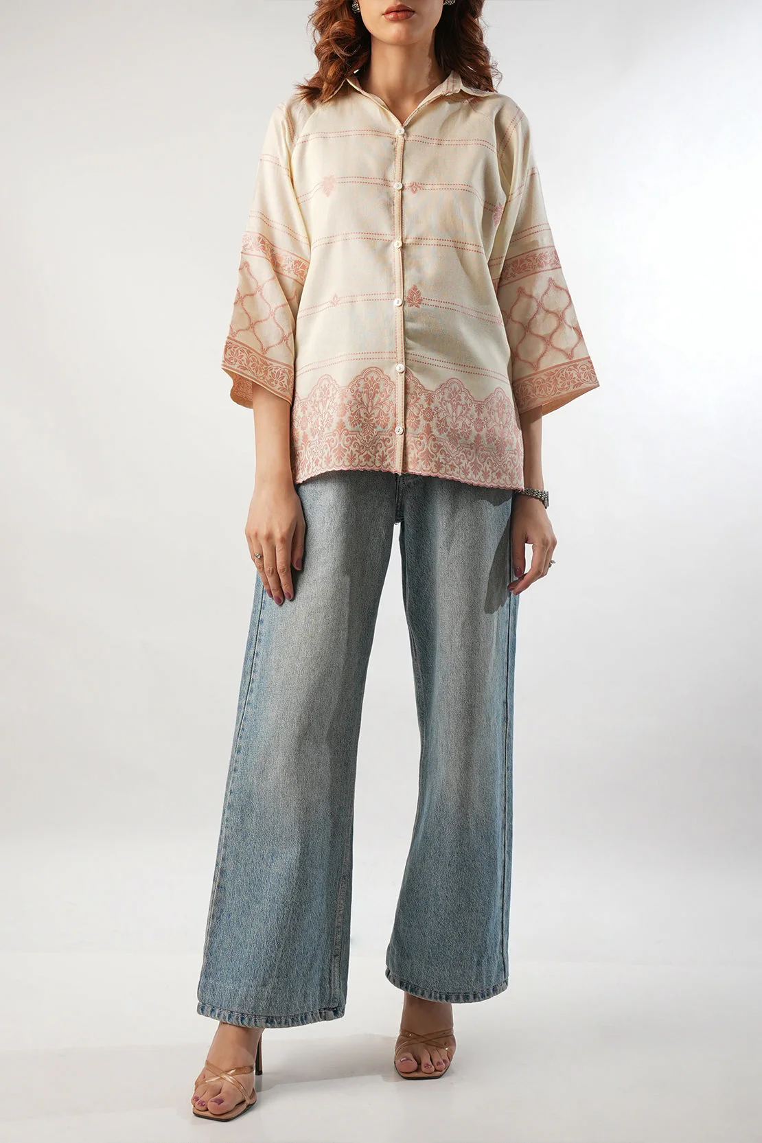 Jacquard Cotton Stitched Shirt - Image 2