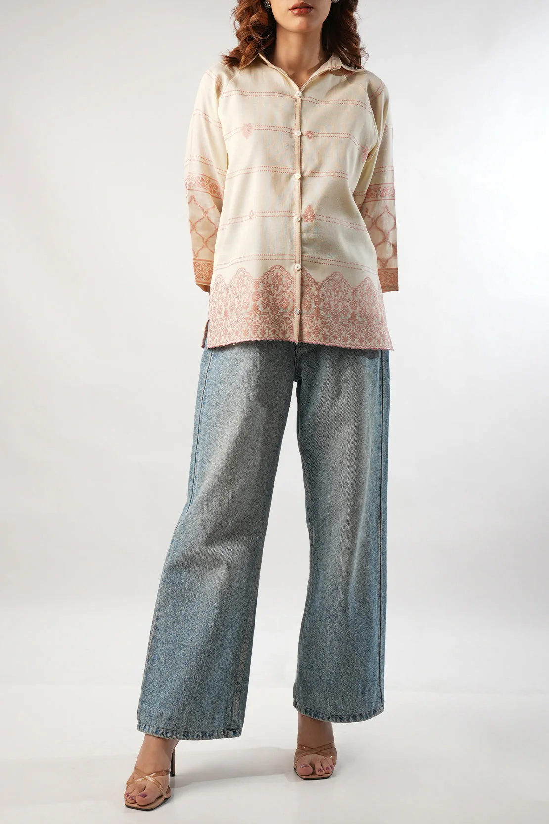Jacquard Cotton Stitched Shirt - Image 3