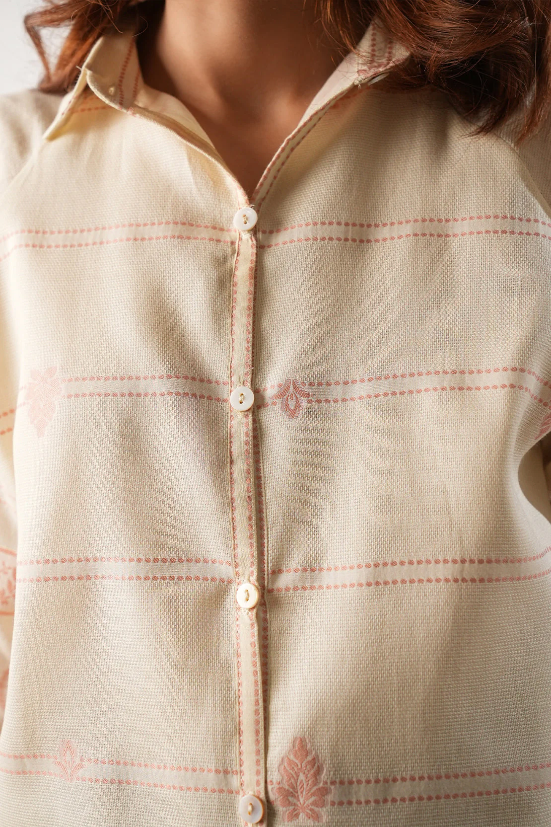 Jacquard Cotton Stitched Shirt - Image 7