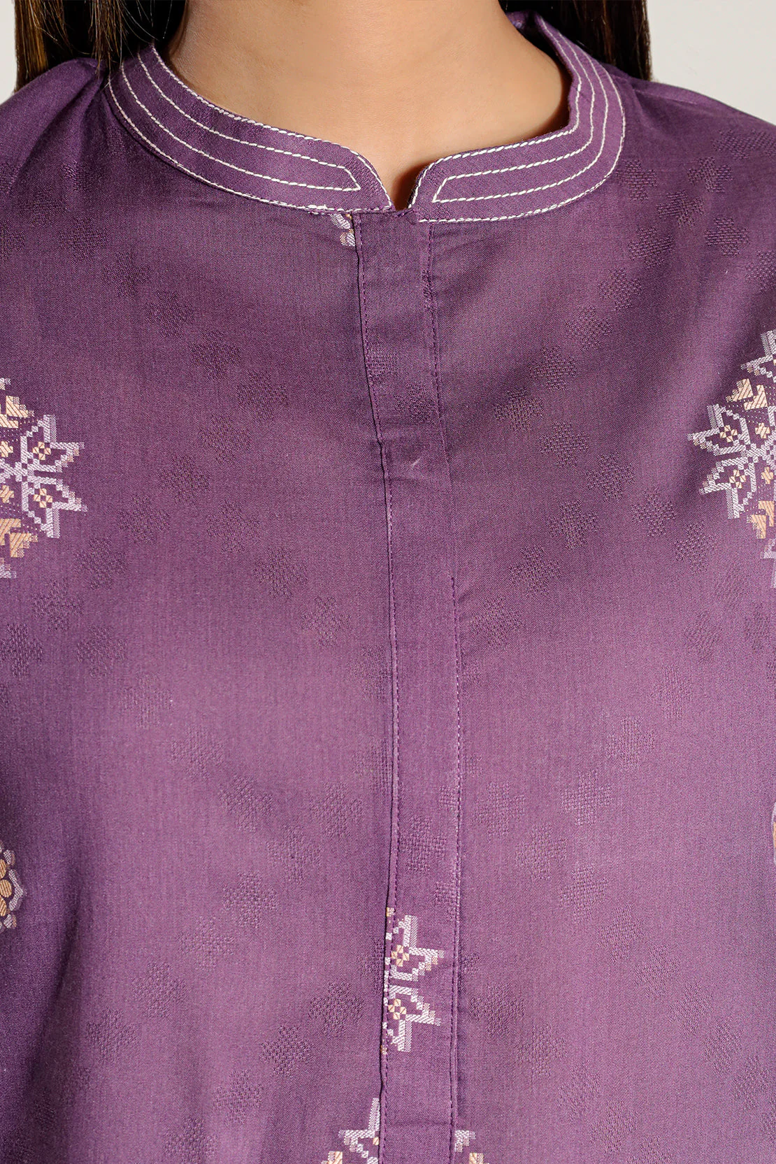 Jacquard Cotton Stitched Shirt - Image 4