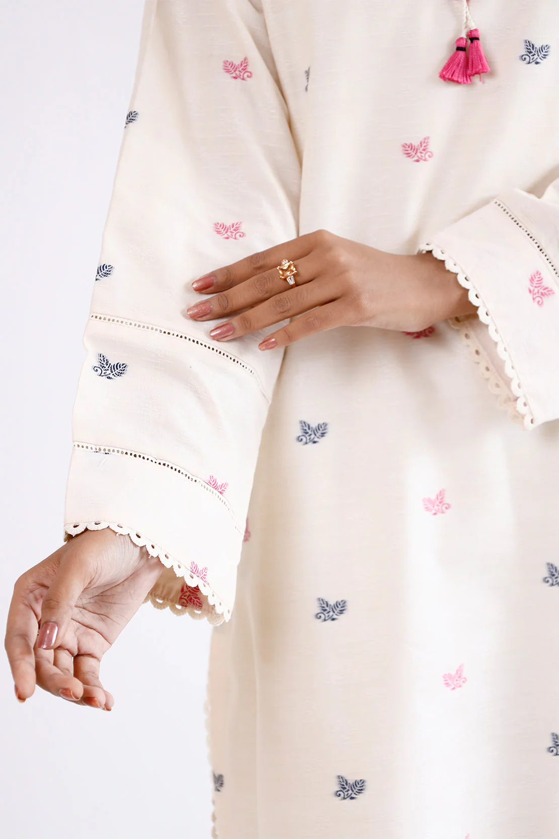 Jacquard Cotton Stitched Shirt - Image 5