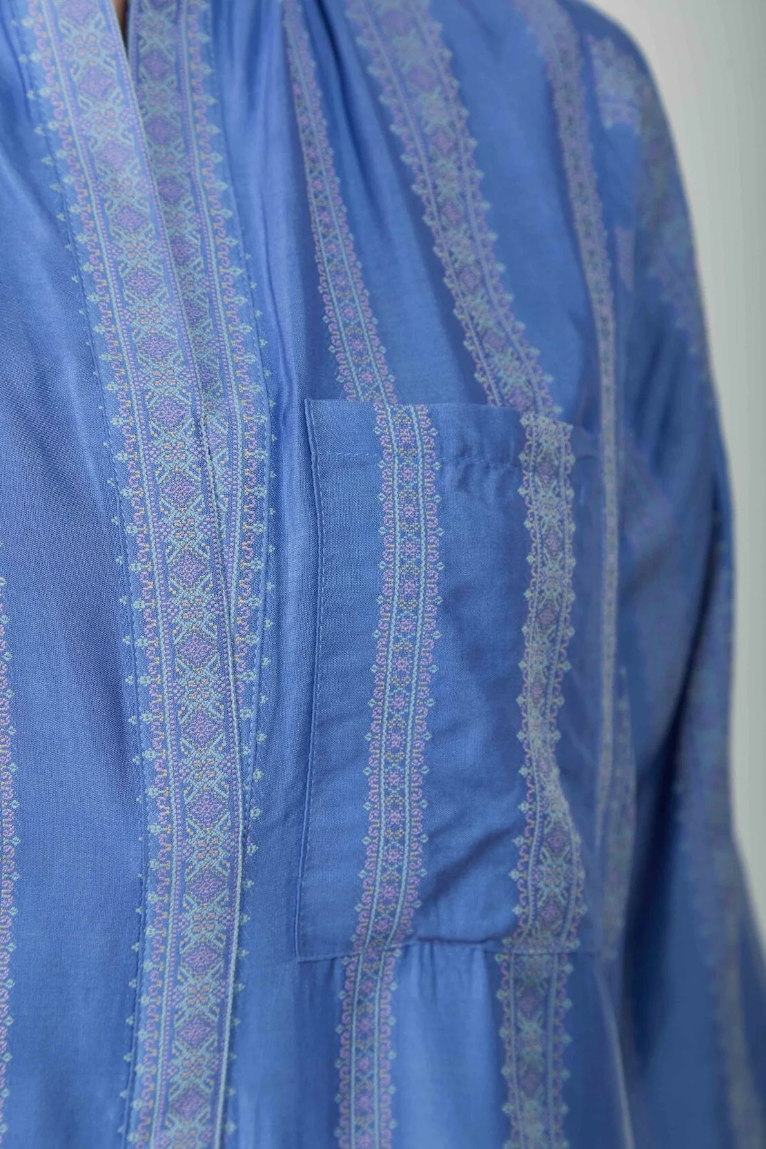 Jacquard Cotton Stitched Shirt - Image 3