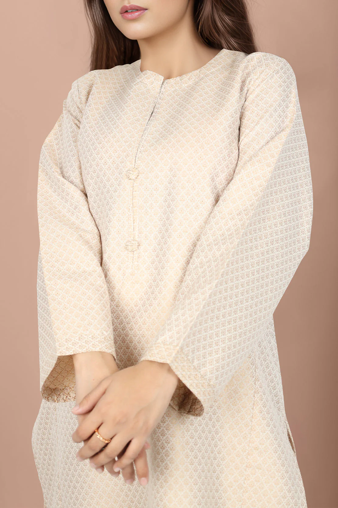 Jacquard Cotton Stitched Shirt - Image 3
