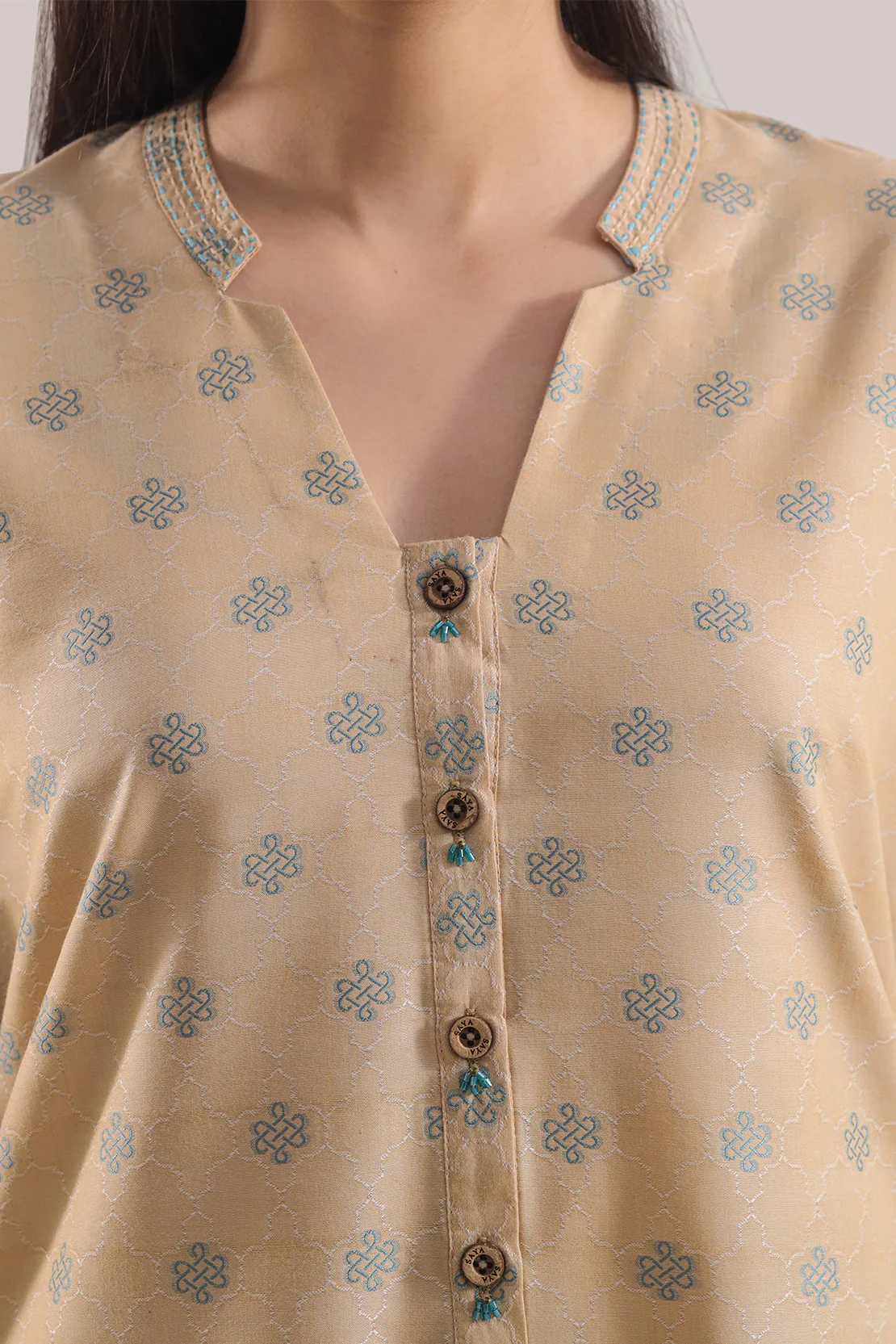 Jacquard Cotton Stitched Shirt - Image 4