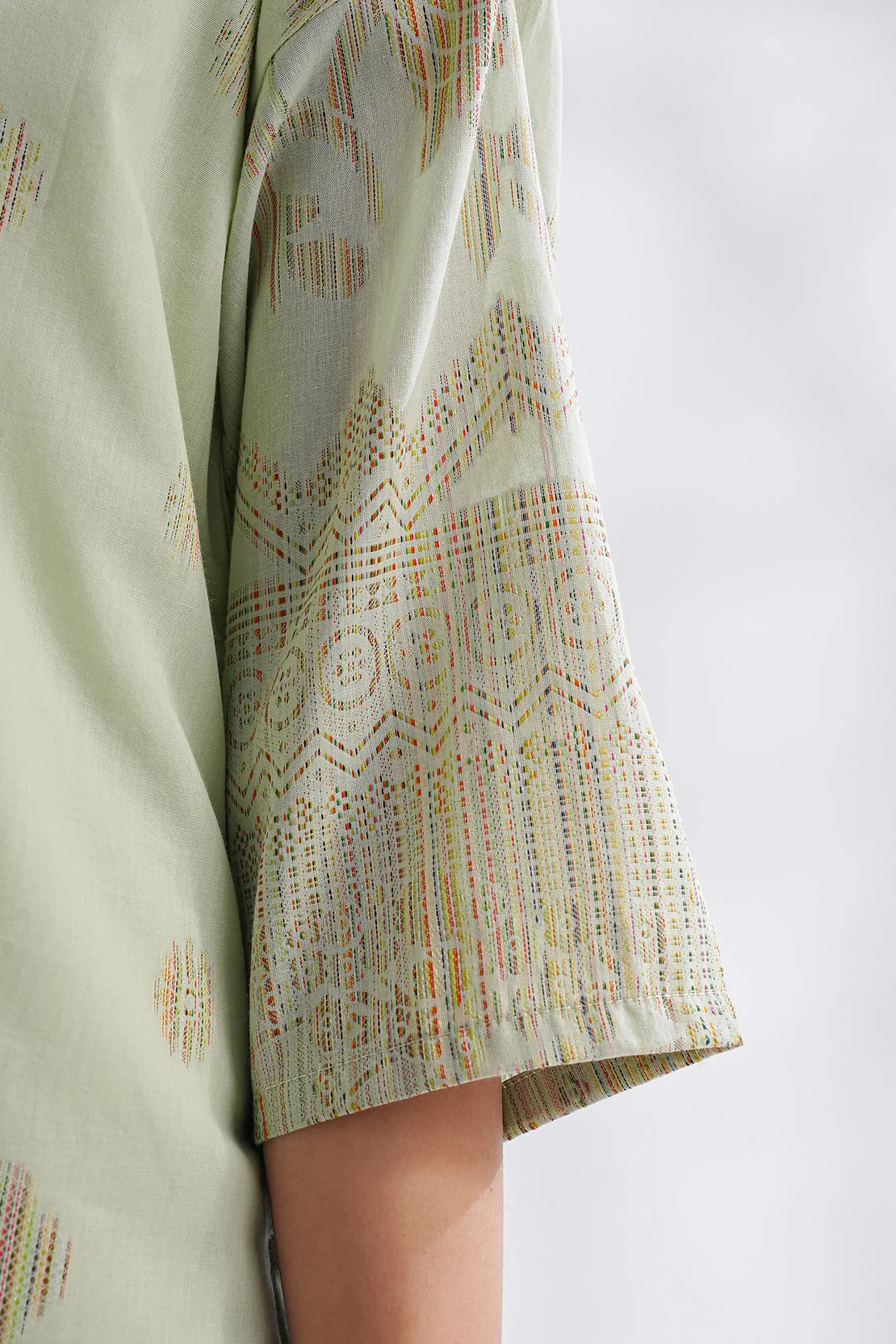 Jacquard Cotton Stitched Shirt - Image 4