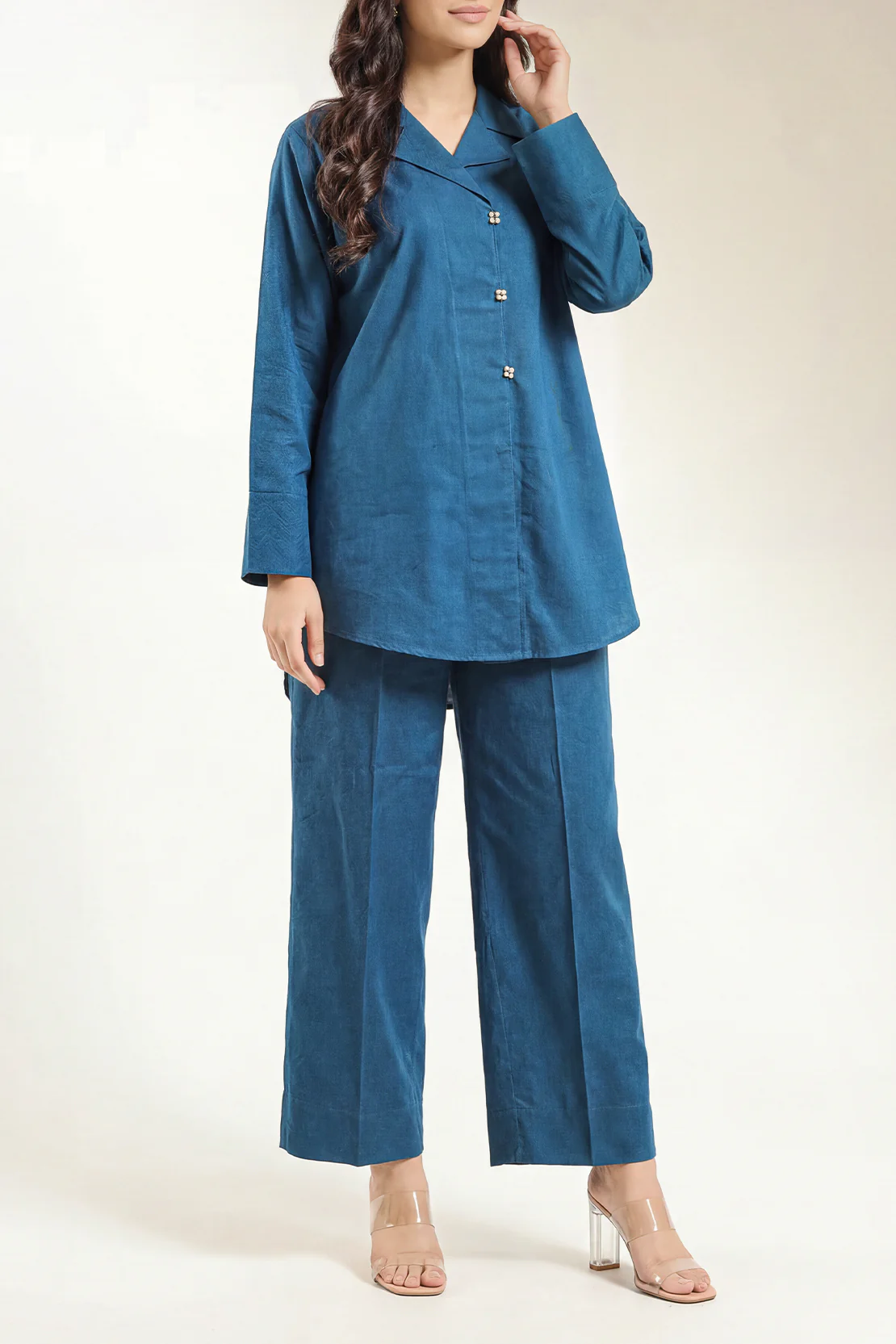 Jacquard Cotton Stitched Shirt