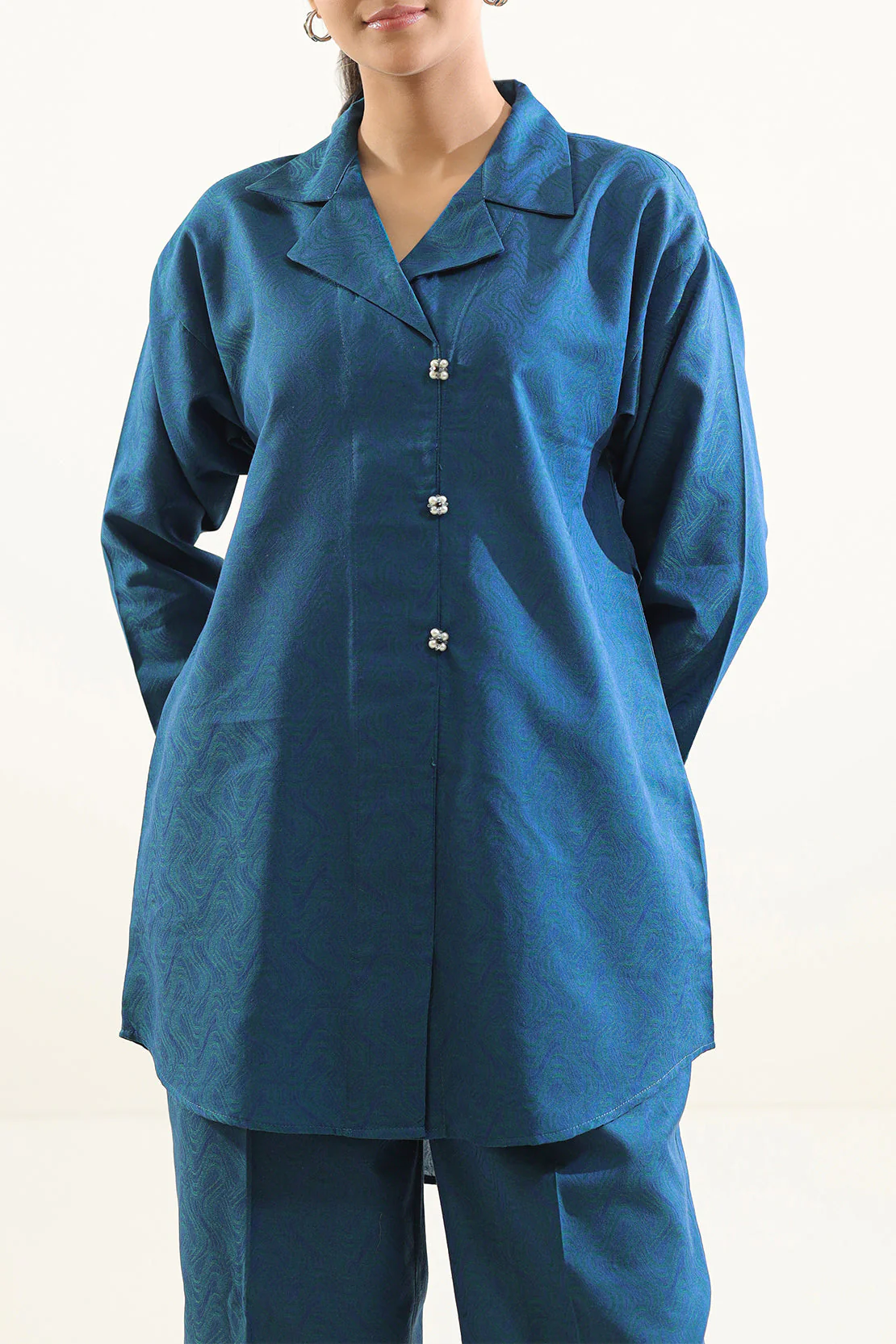 Jacquard Cotton Stitched Shirt - Image 2