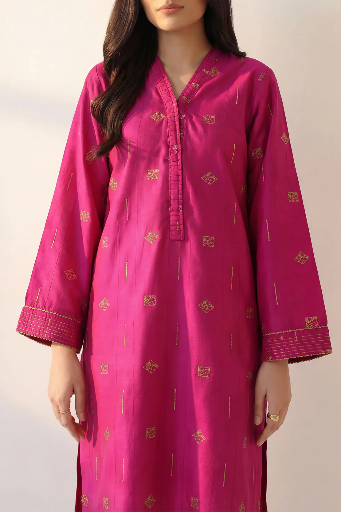 Jacquard Cotton Stitched Shirt - Image 2