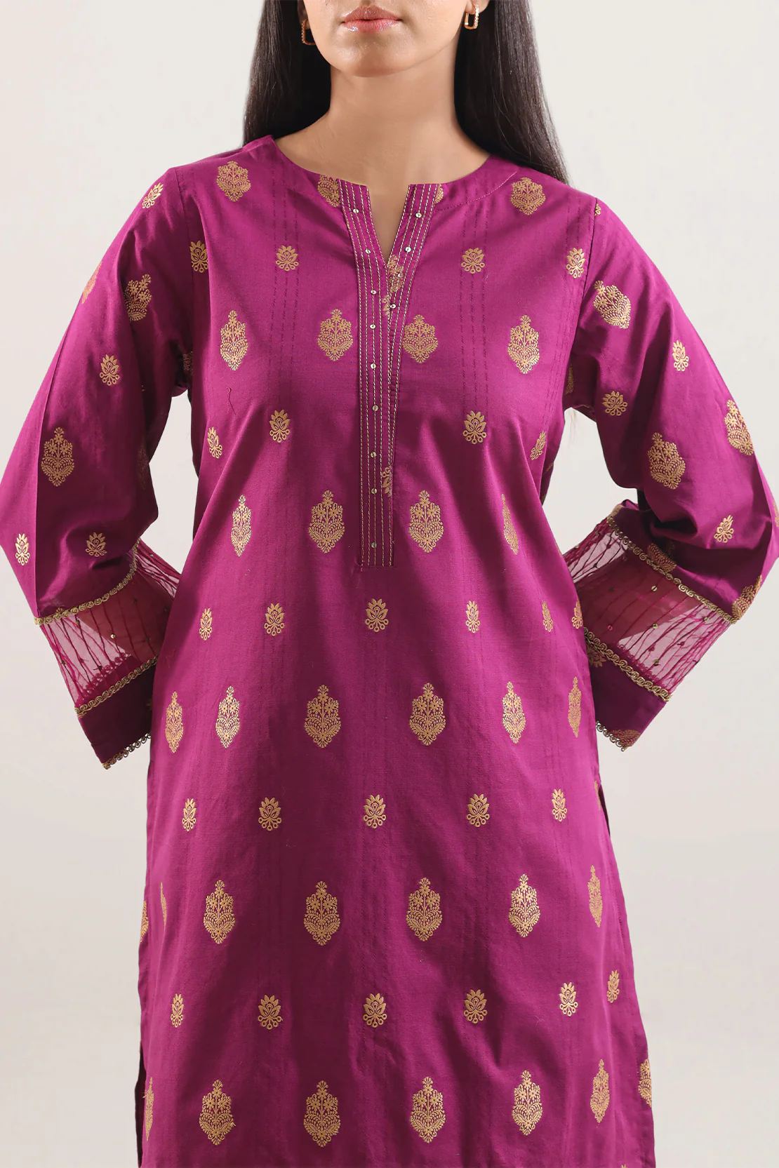 Jacquard Cotton Stitched Shirt - Image 3