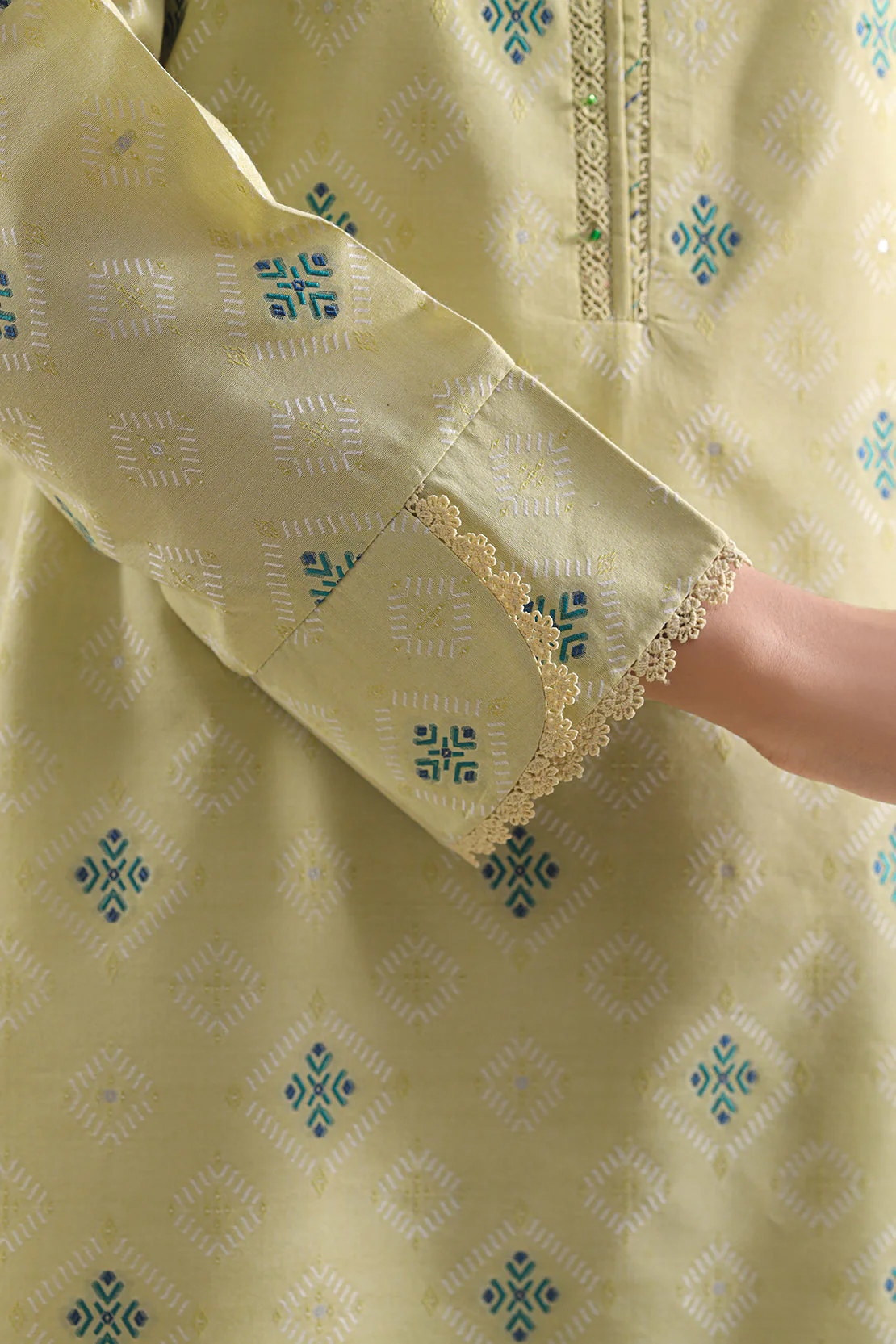 Jacquard Cotton Stitched Shirt - Image 5