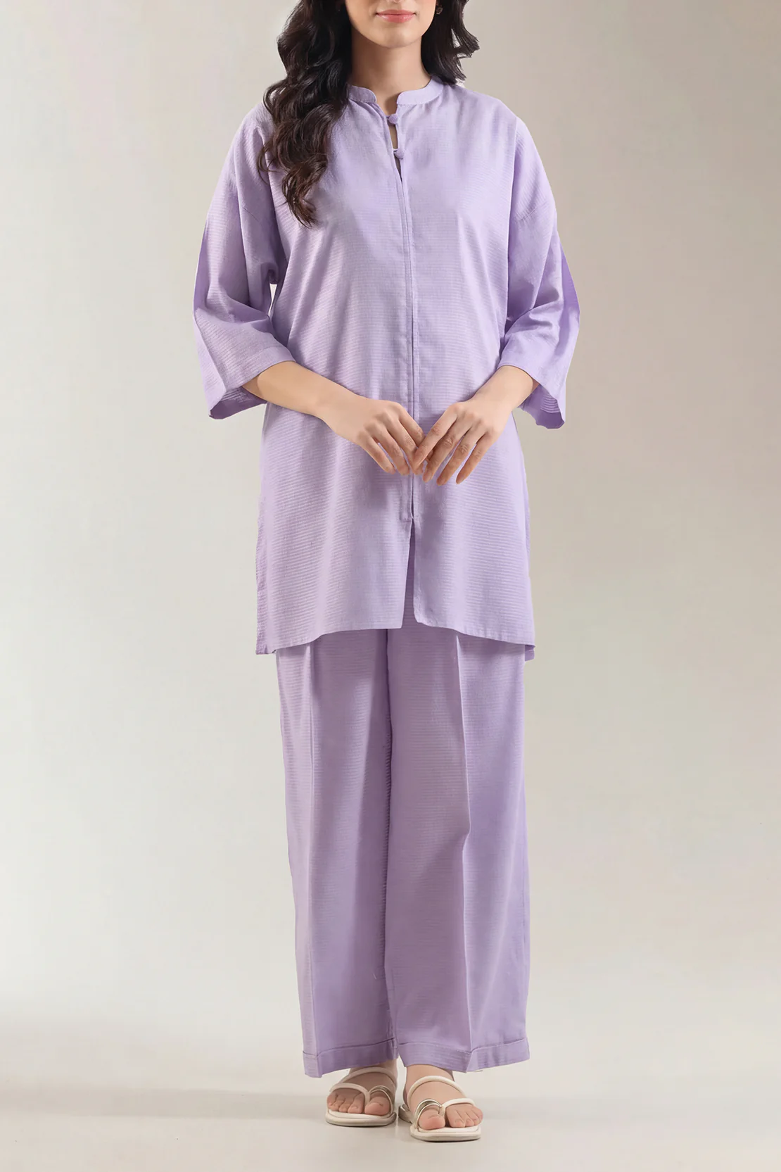 Jacquard Cotton Stitched Shirt