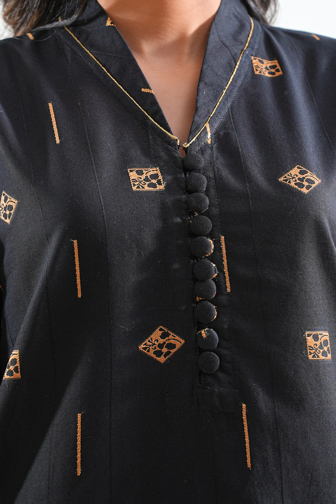 Jacquard Cotton Stitched Shirt - Image 5