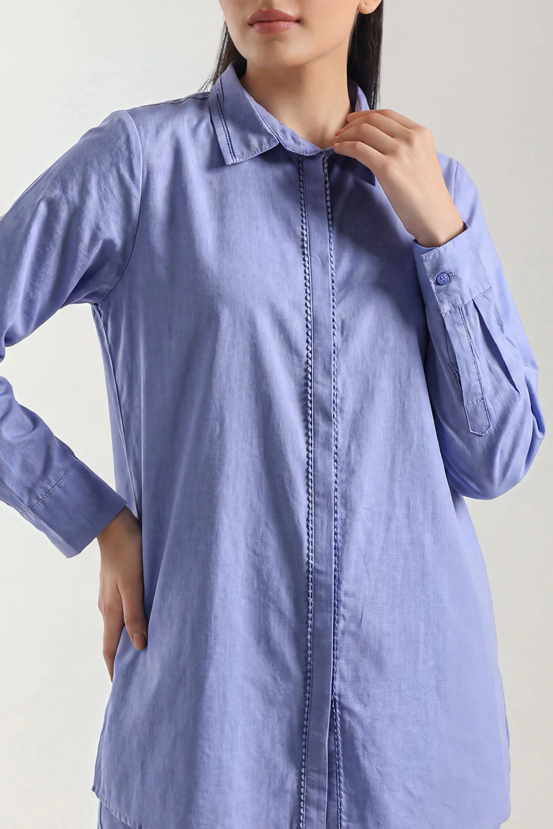 Jacquard Cotton Stitched Shirt - Image 3