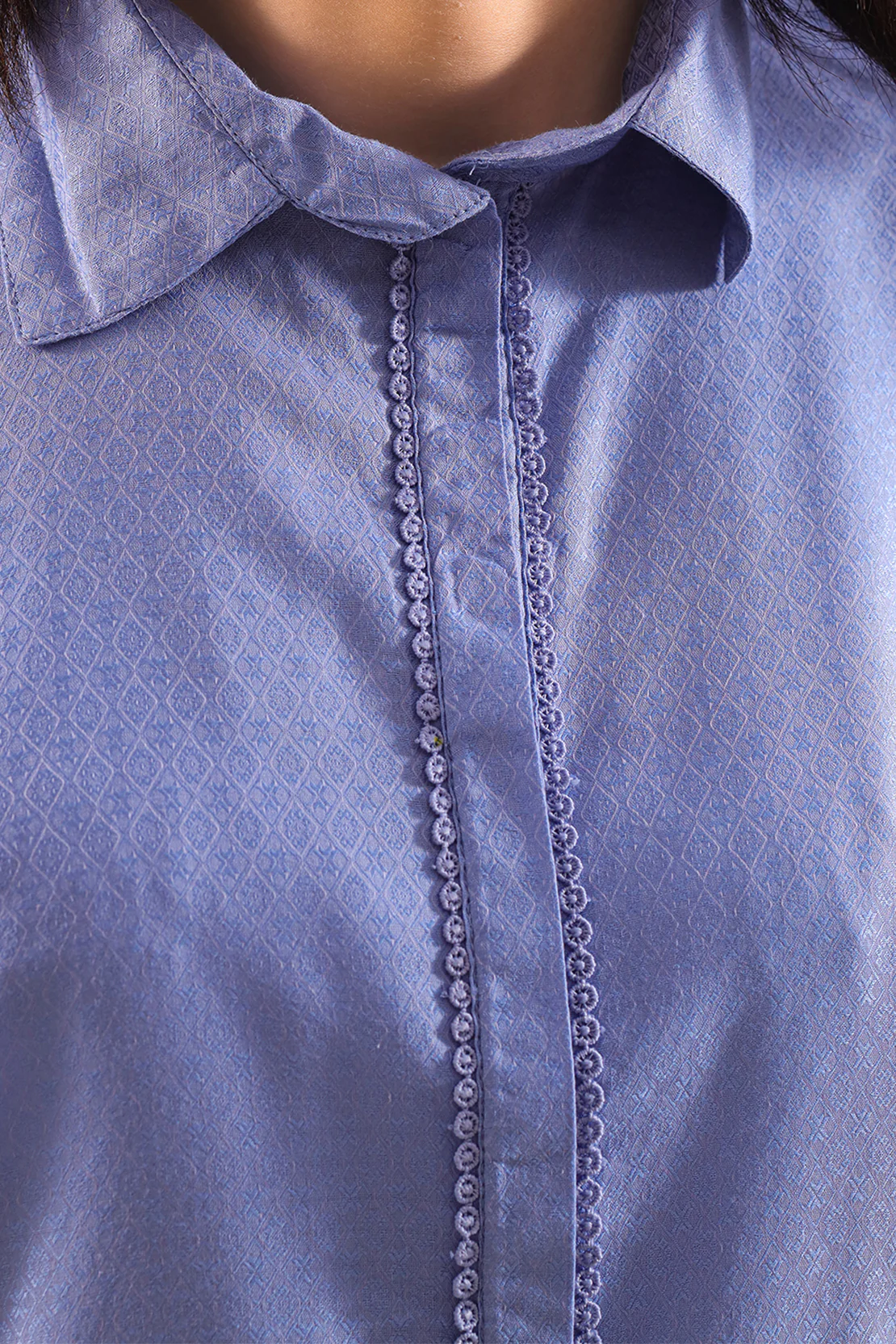 Jacquard Cotton Stitched Shirt - Image 4