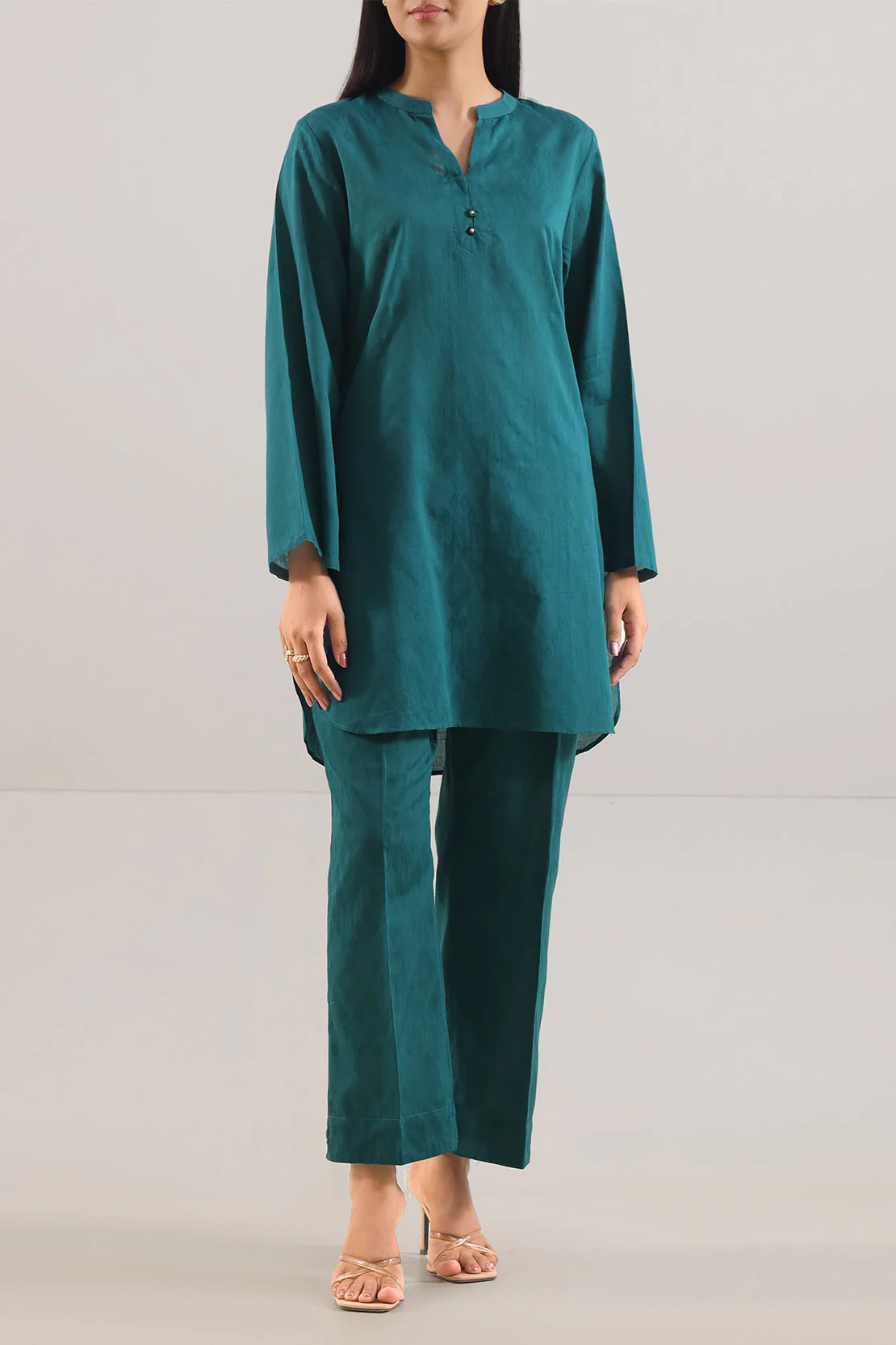 Jacquard Cotton Stitched Shirt