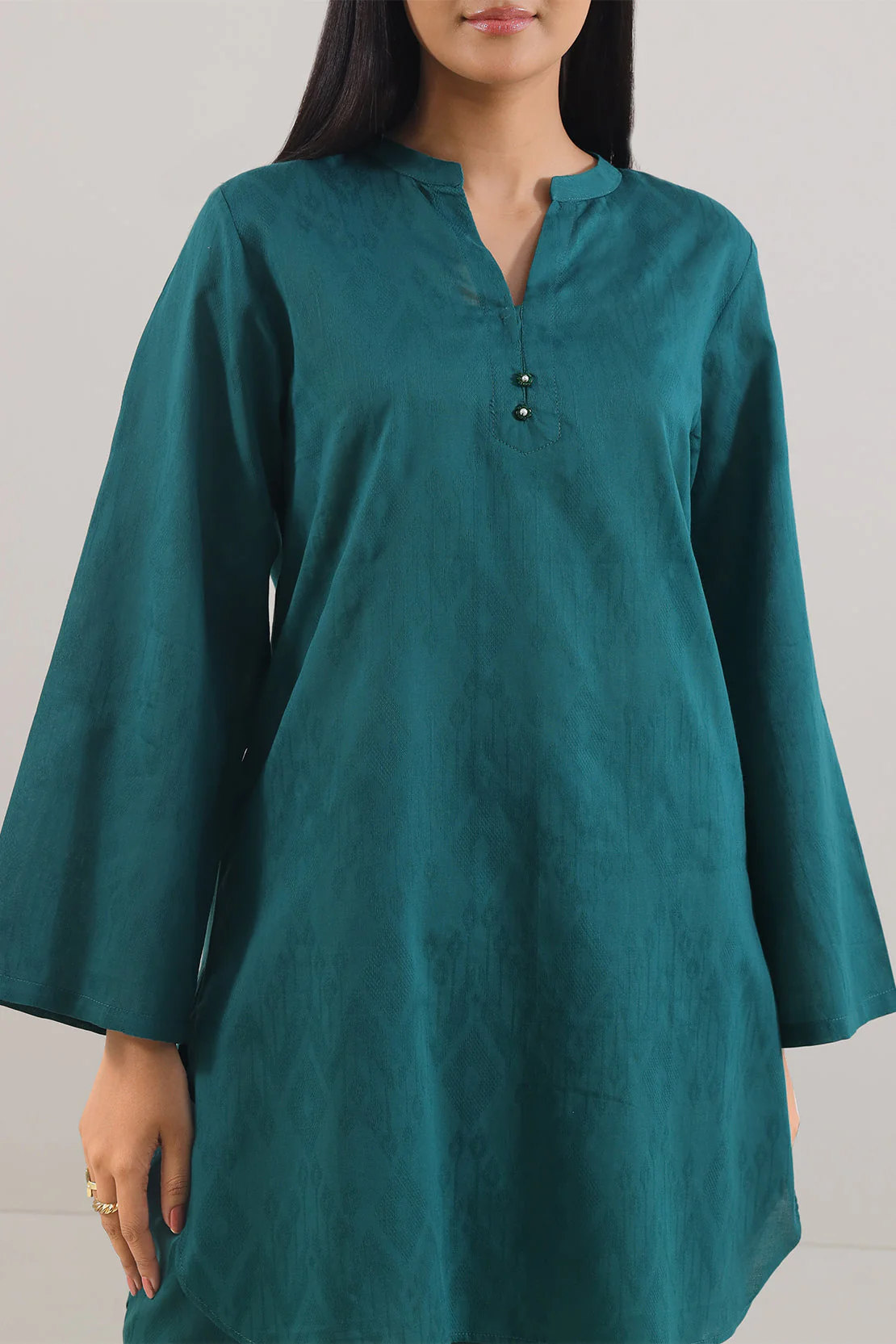Jacquard Cotton Stitched Shirt - Image 3