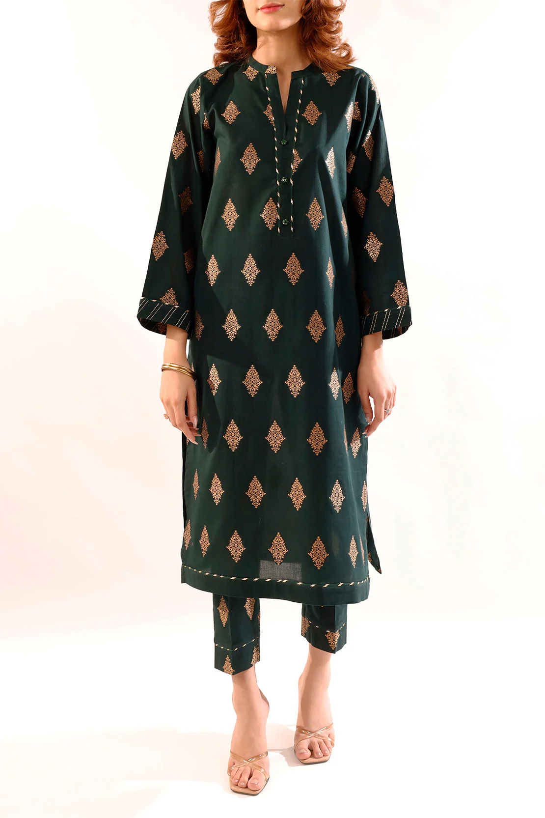 Jacquard Cotton Stitched Shirt