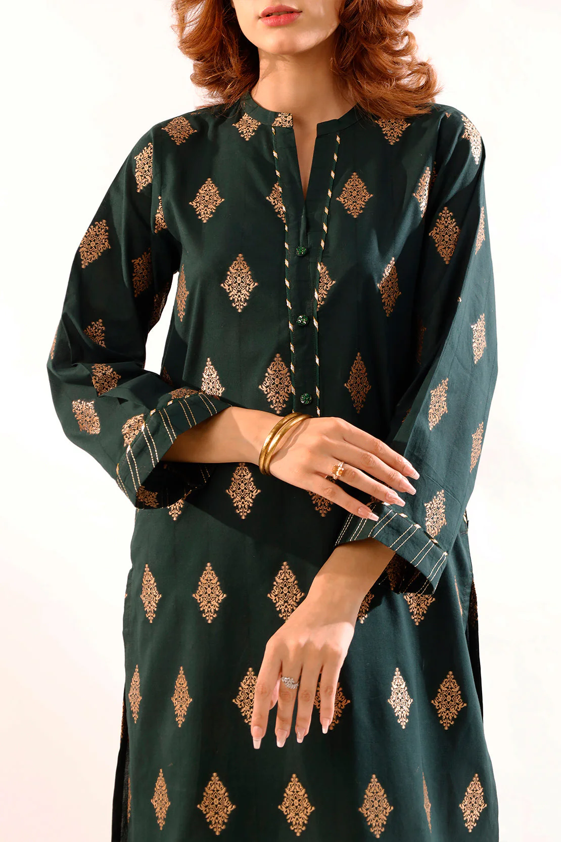 Jacquard Cotton Stitched Shirt - Image 4