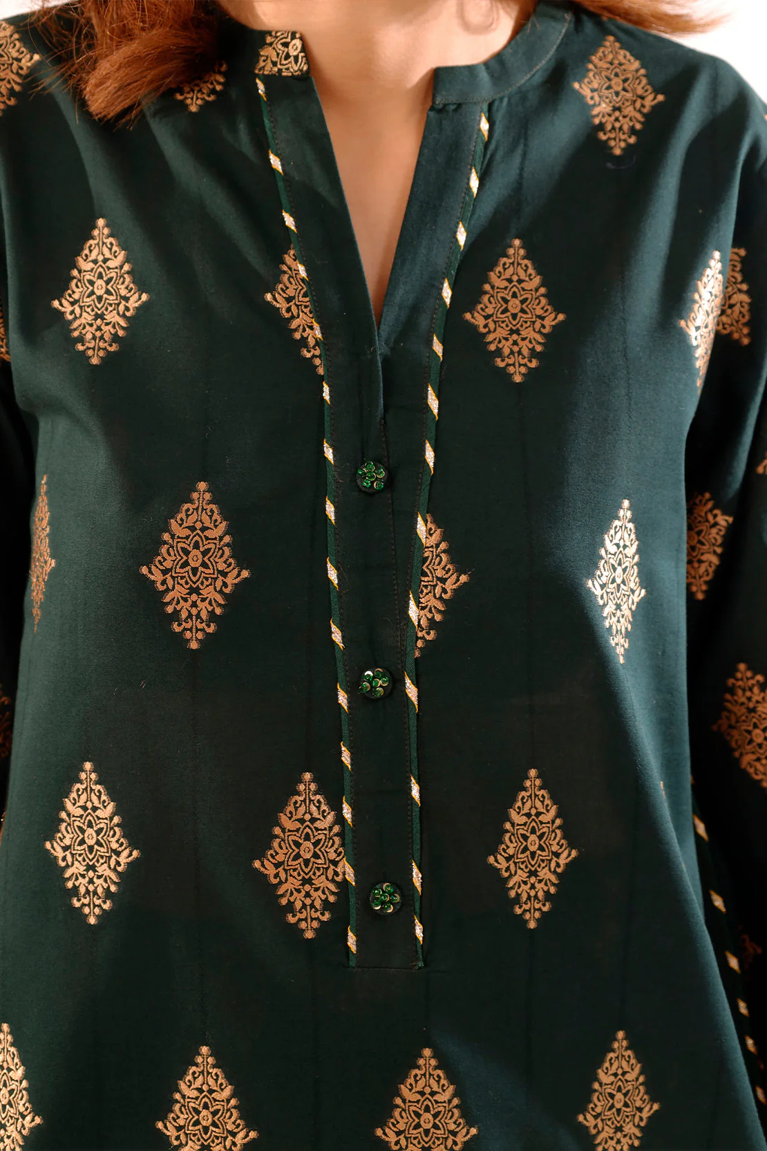 Jacquard Cotton Stitched Shirt - Image 5