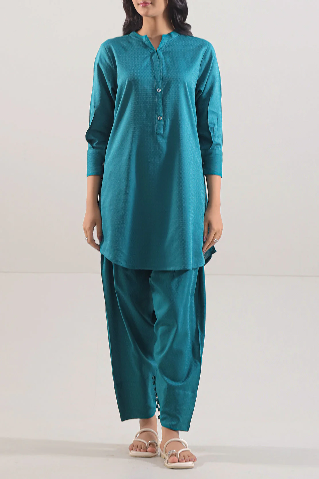 Jacquard Cotton Stitched Shirt