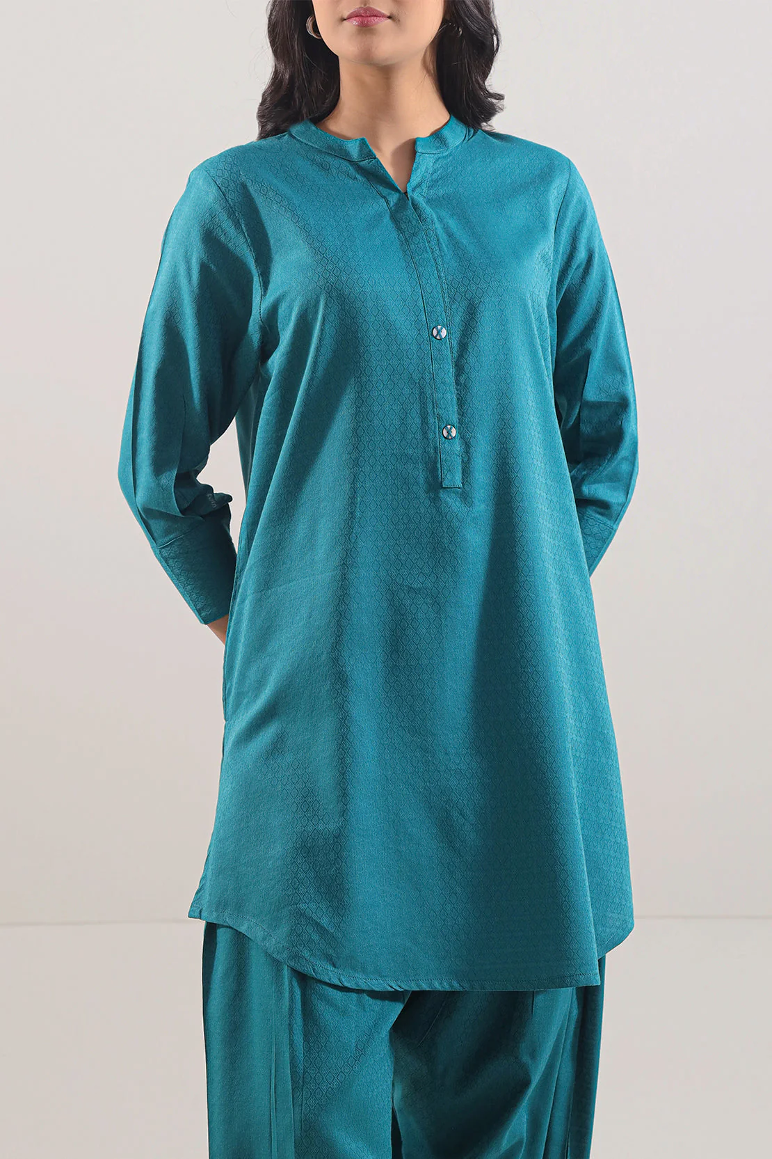 Jacquard Cotton Stitched Shirt - Image 2